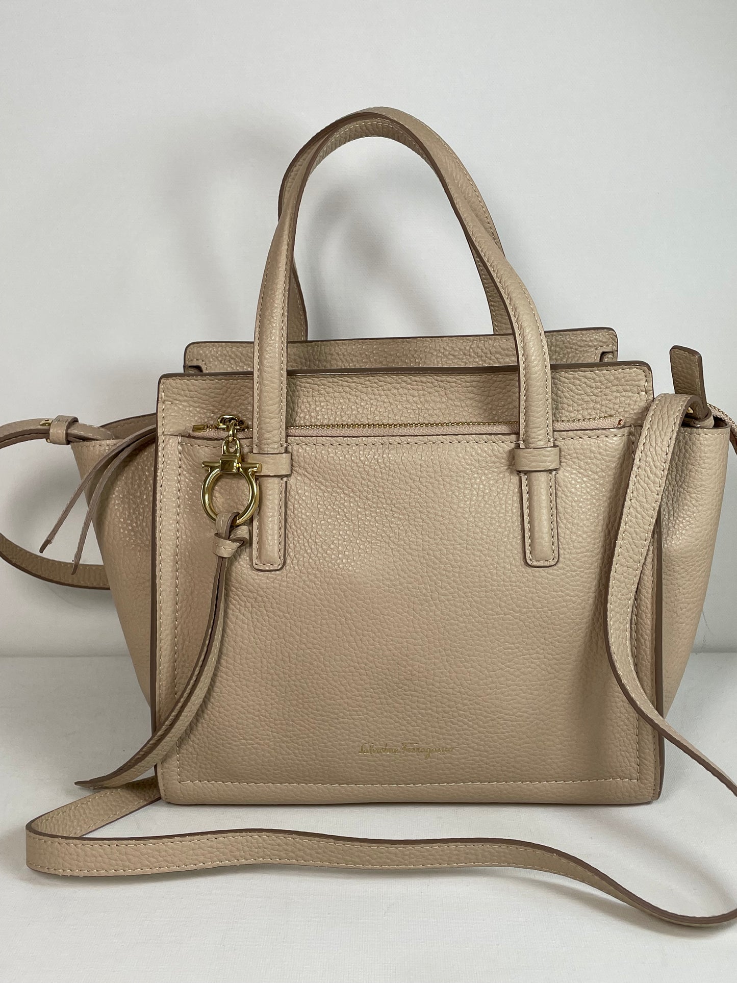 Preloved Salvatore Ferragamo Double Handle Amy Tote Bag, Small