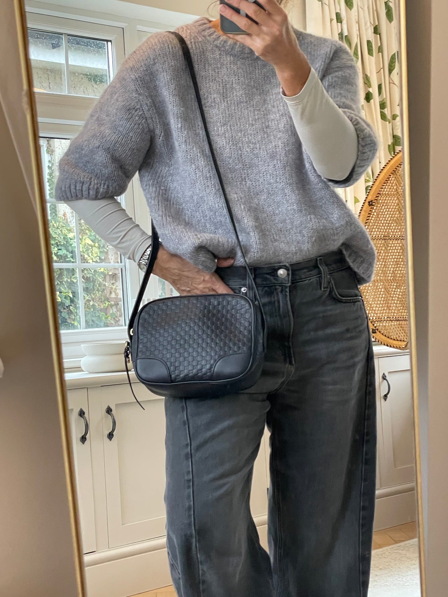 Preloved Gucci GG Guccissima Leather Bree Crossbody