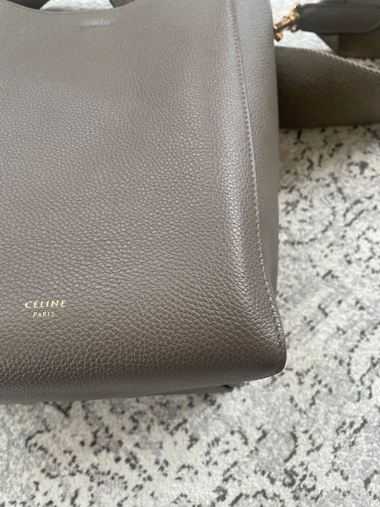 Preloved Celine Sangle Seau Bucket Bag, Small