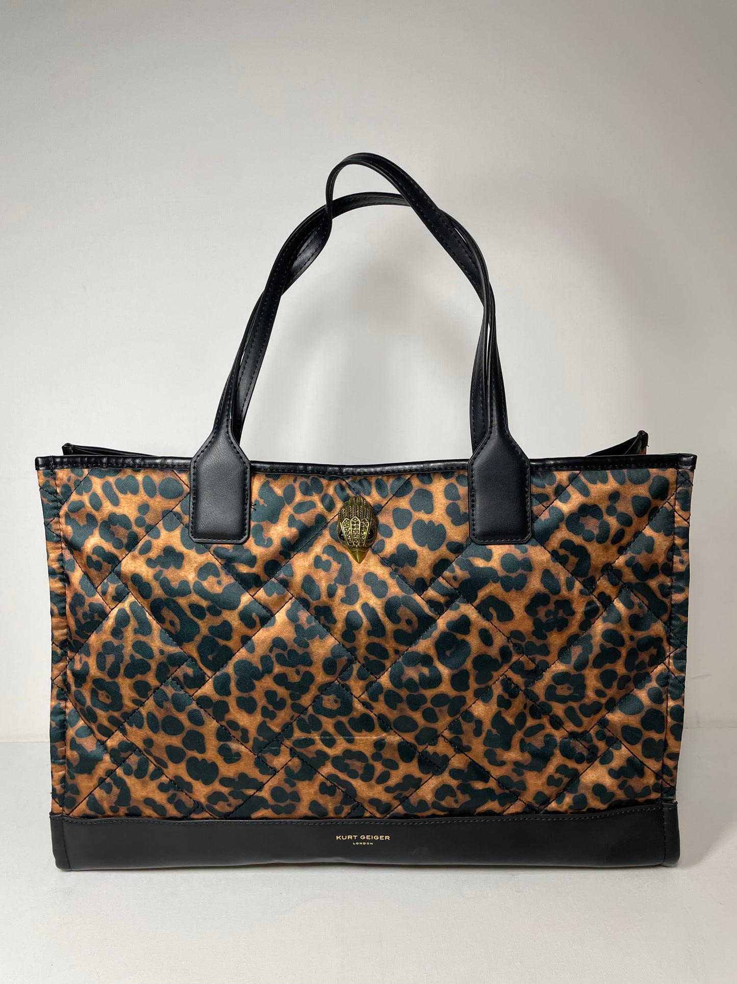Preloved Kurt Geiger Leopard Print Shopping Tote Bag