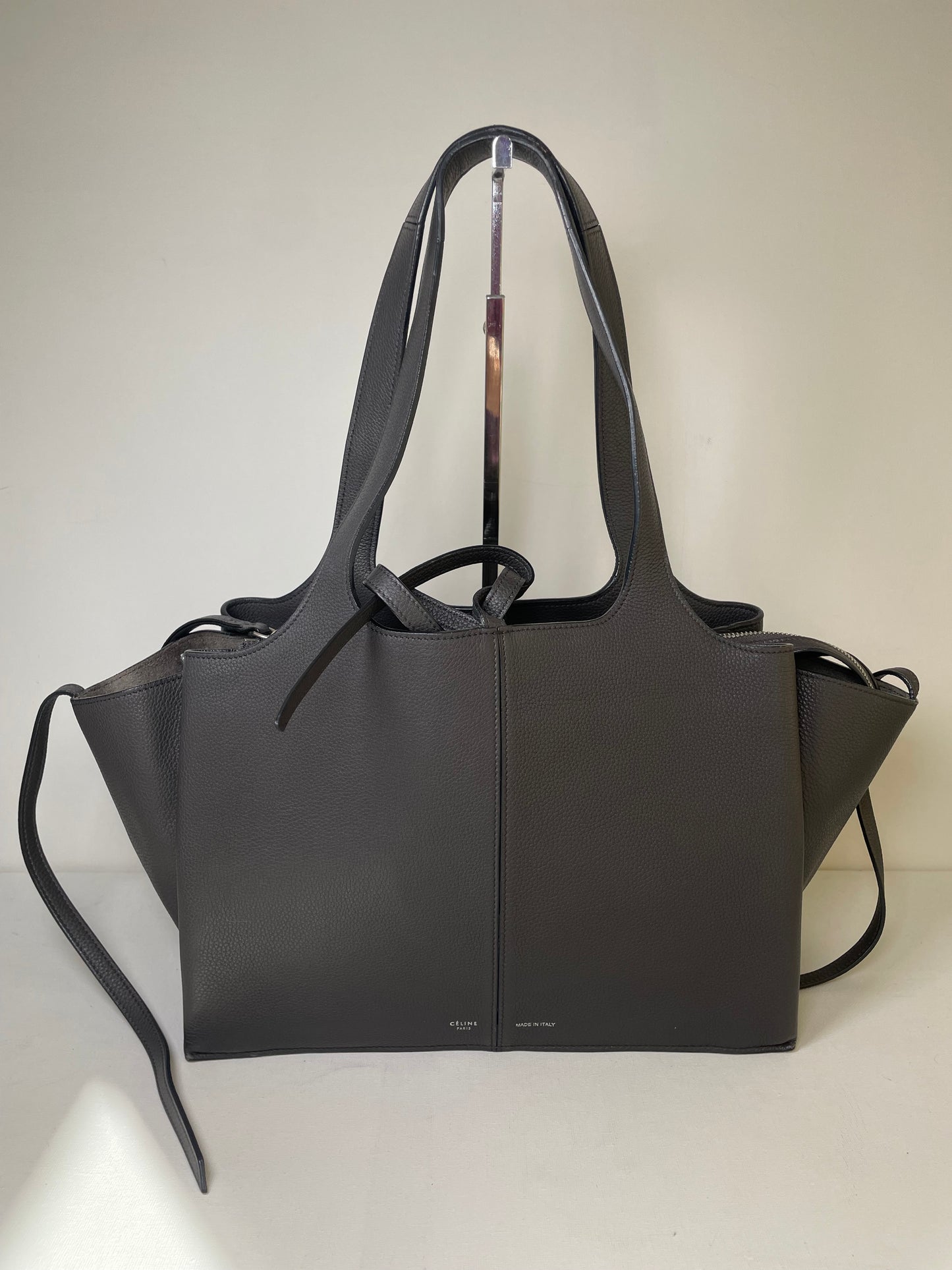 Preloved Celine Tri-Fold Shopping Tote Bag, Small