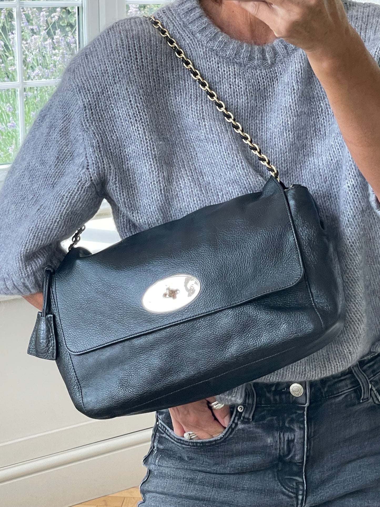 Preloved Mulberry Lily Shoulder Bag, Large