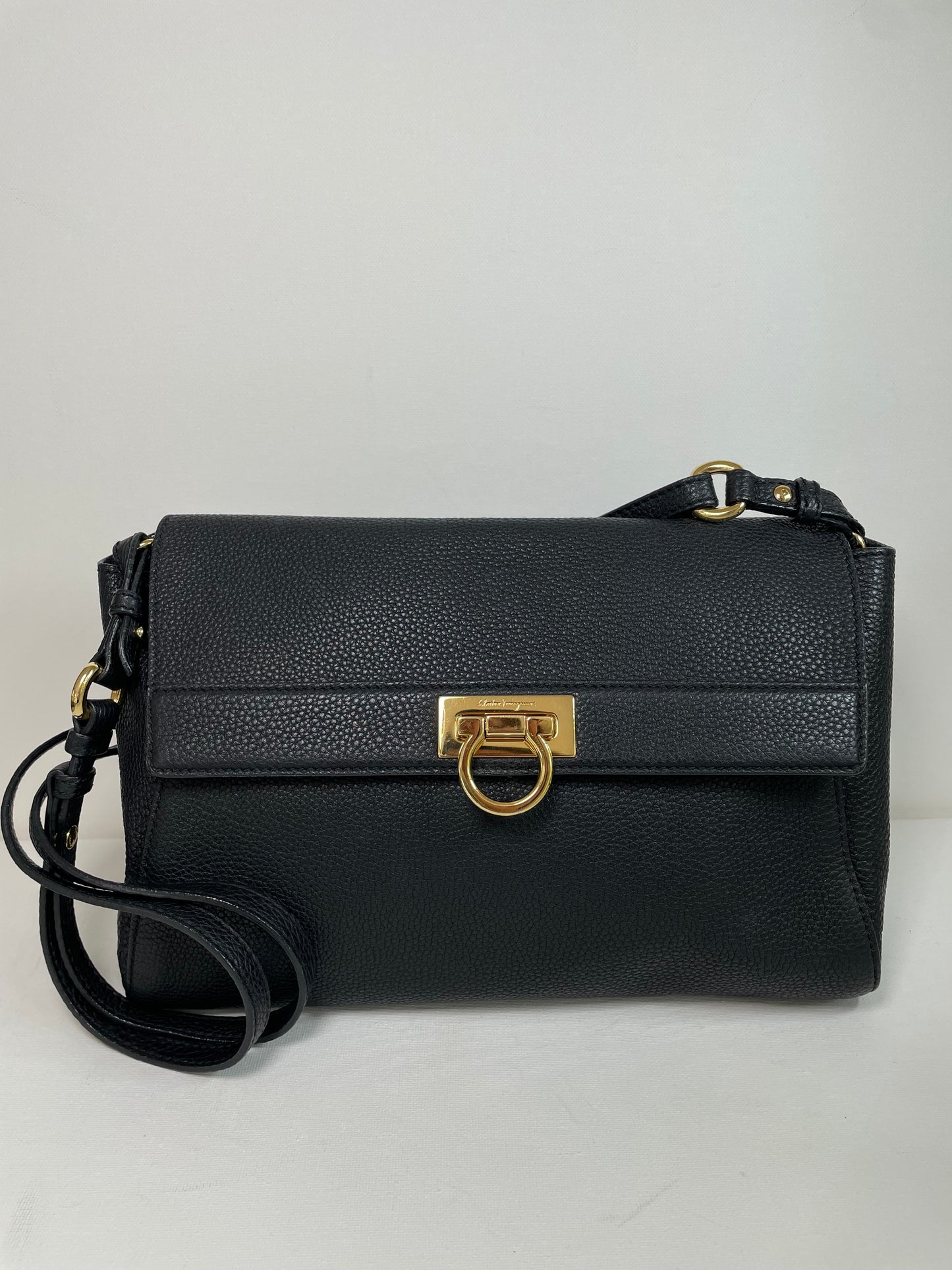Preloved Salvatore Ferragamo Calfskin Abbey Crossbody Bag