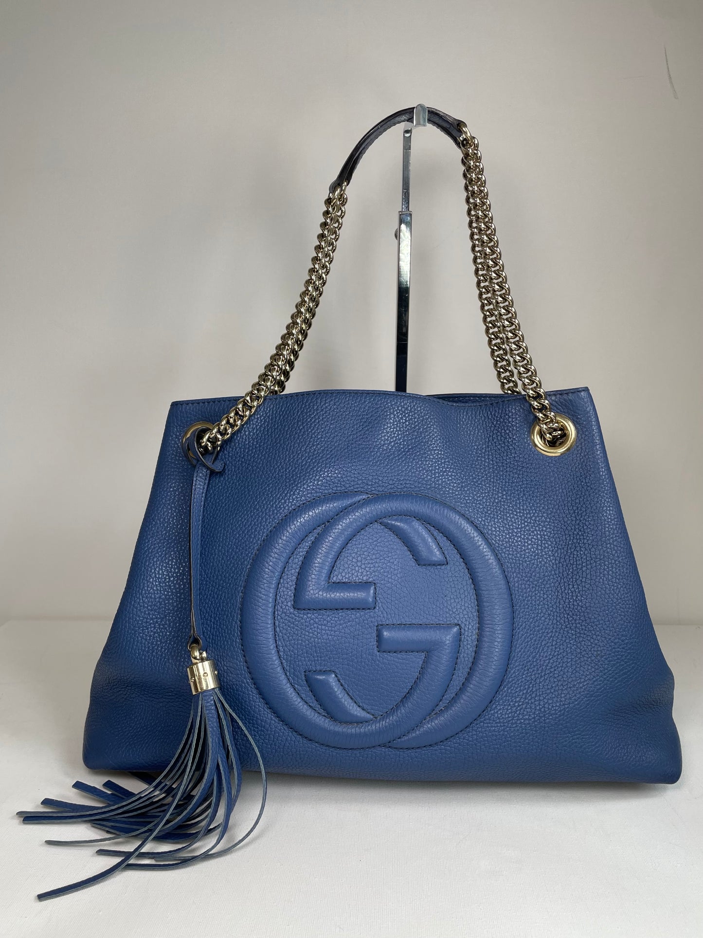 Preloved Gucci Soho Chain Shoulder Tote Bag, Medium