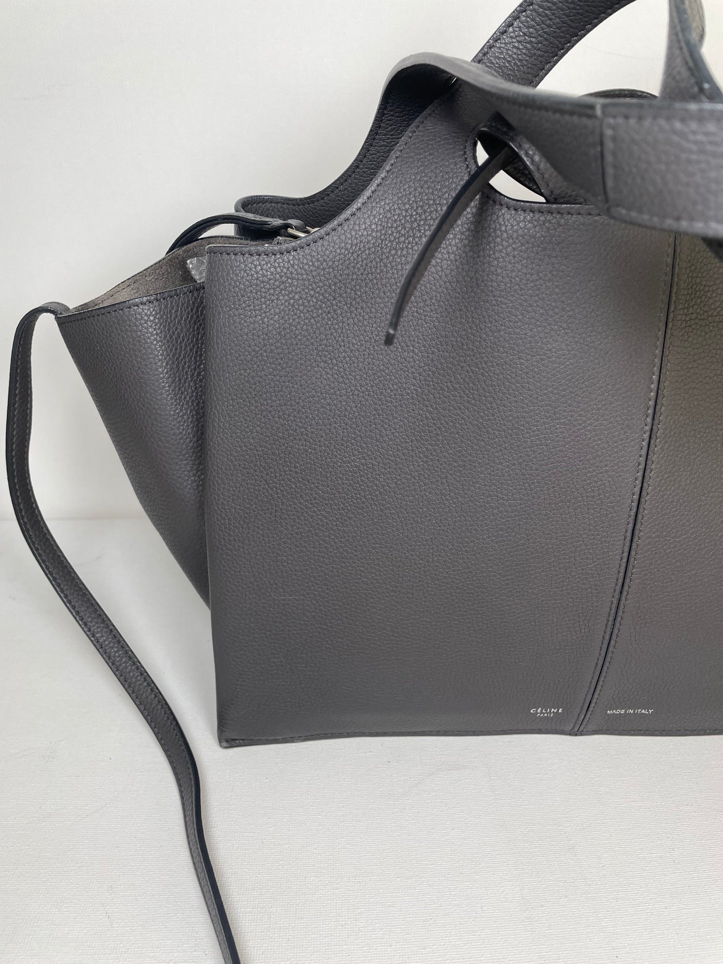Preloved Celine Tri-Fold Shopping Tote Bag, Small
