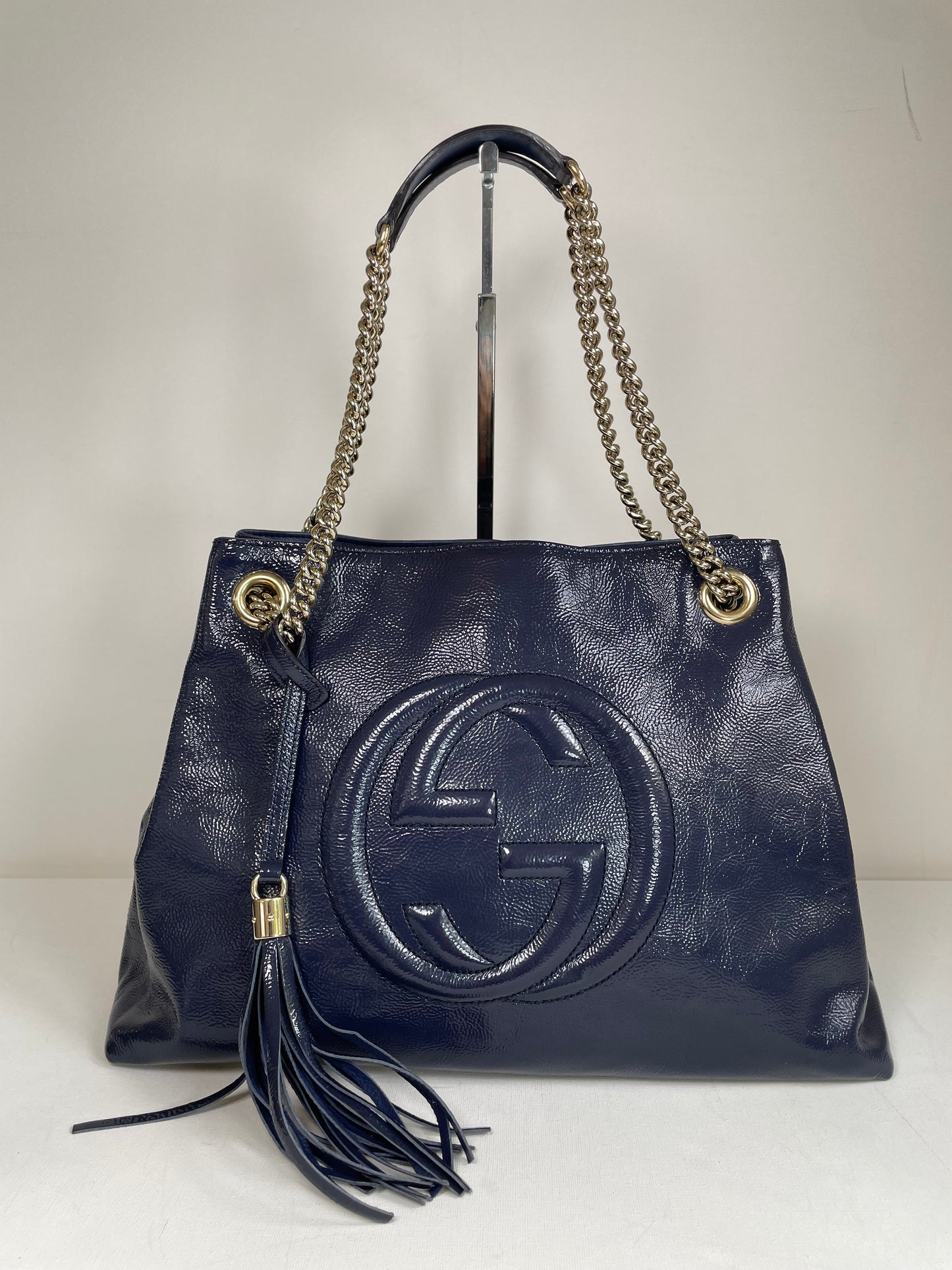Preloved Gucci Soho Chain Shoulder Tote Bag, Medium