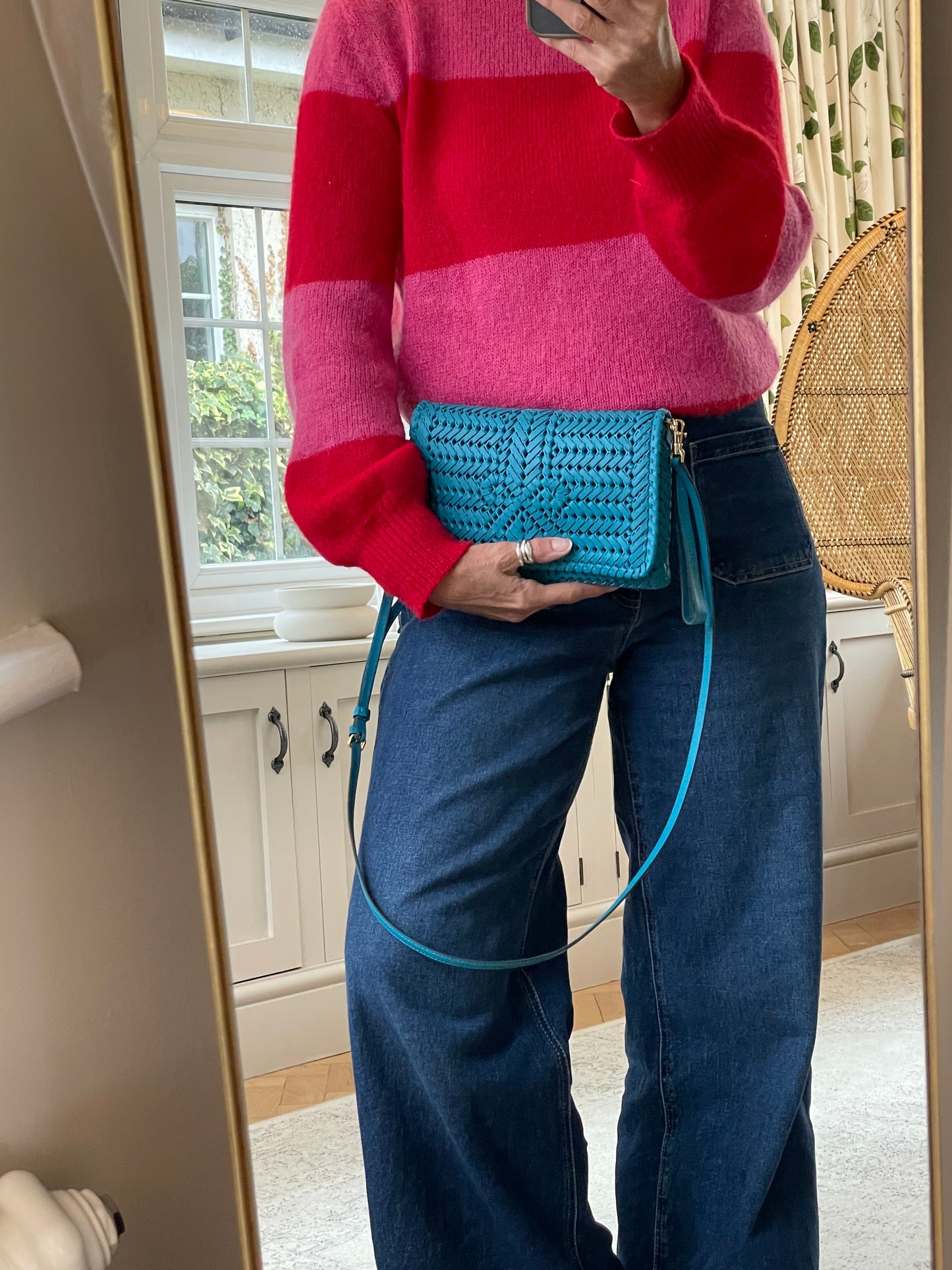Preloved Anya Hindmarch Neeson Woven Crossbody Bag