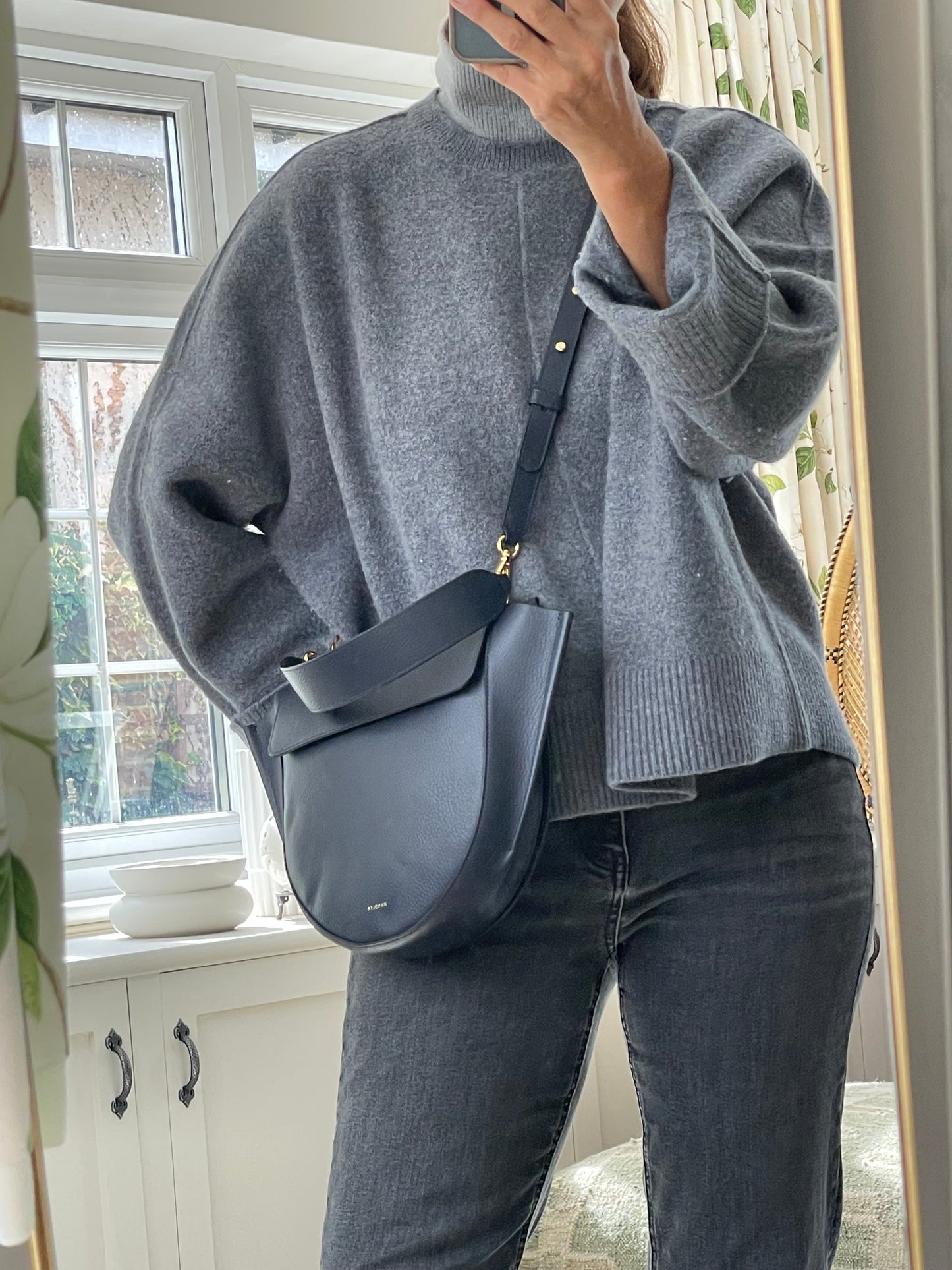Preloved Wandler Hortensia Crossbody Bag and Top Handle Bag, Medium