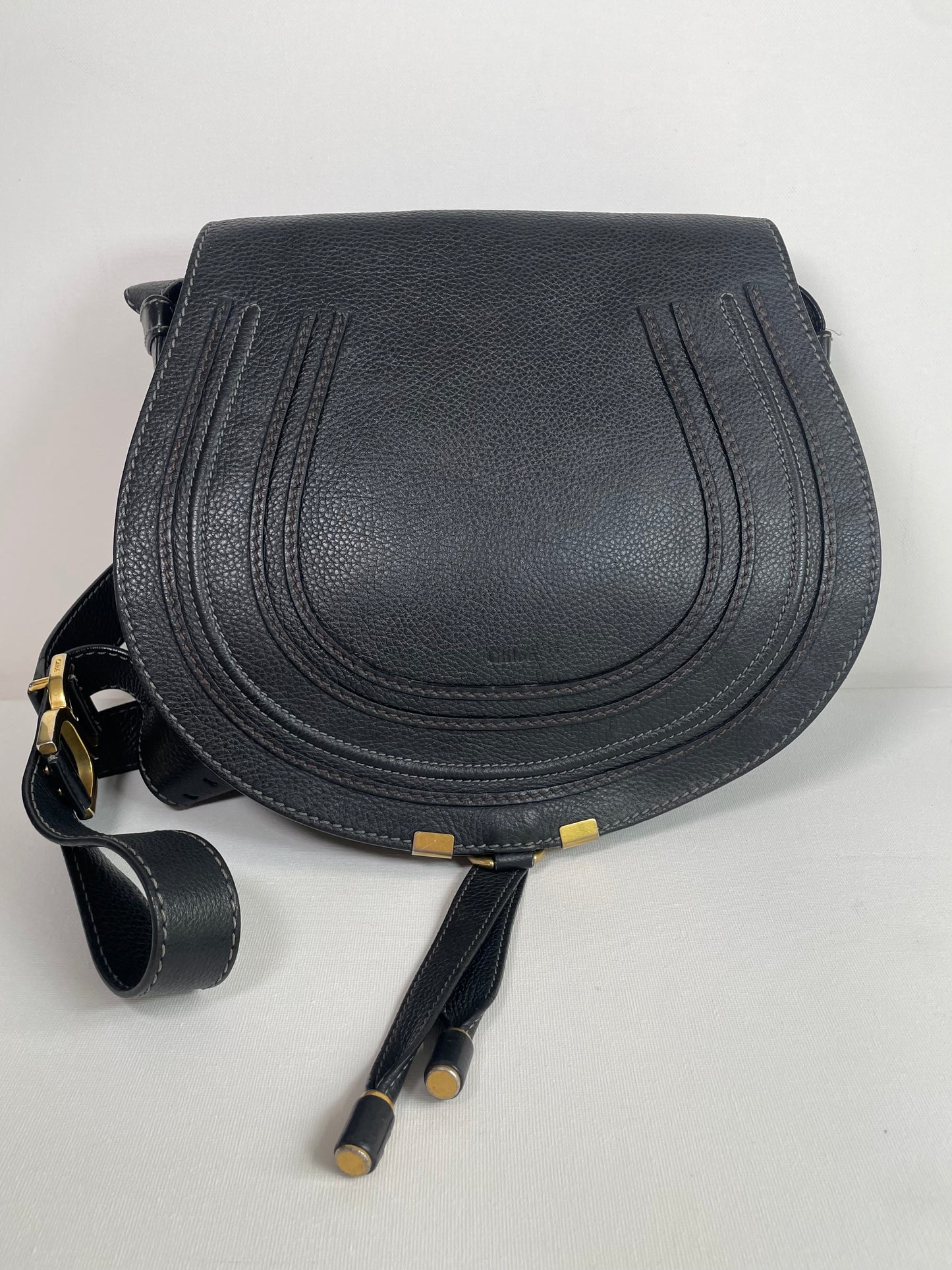 Preloved Chloe Marcie Satchel Crossbody Bag, Medium