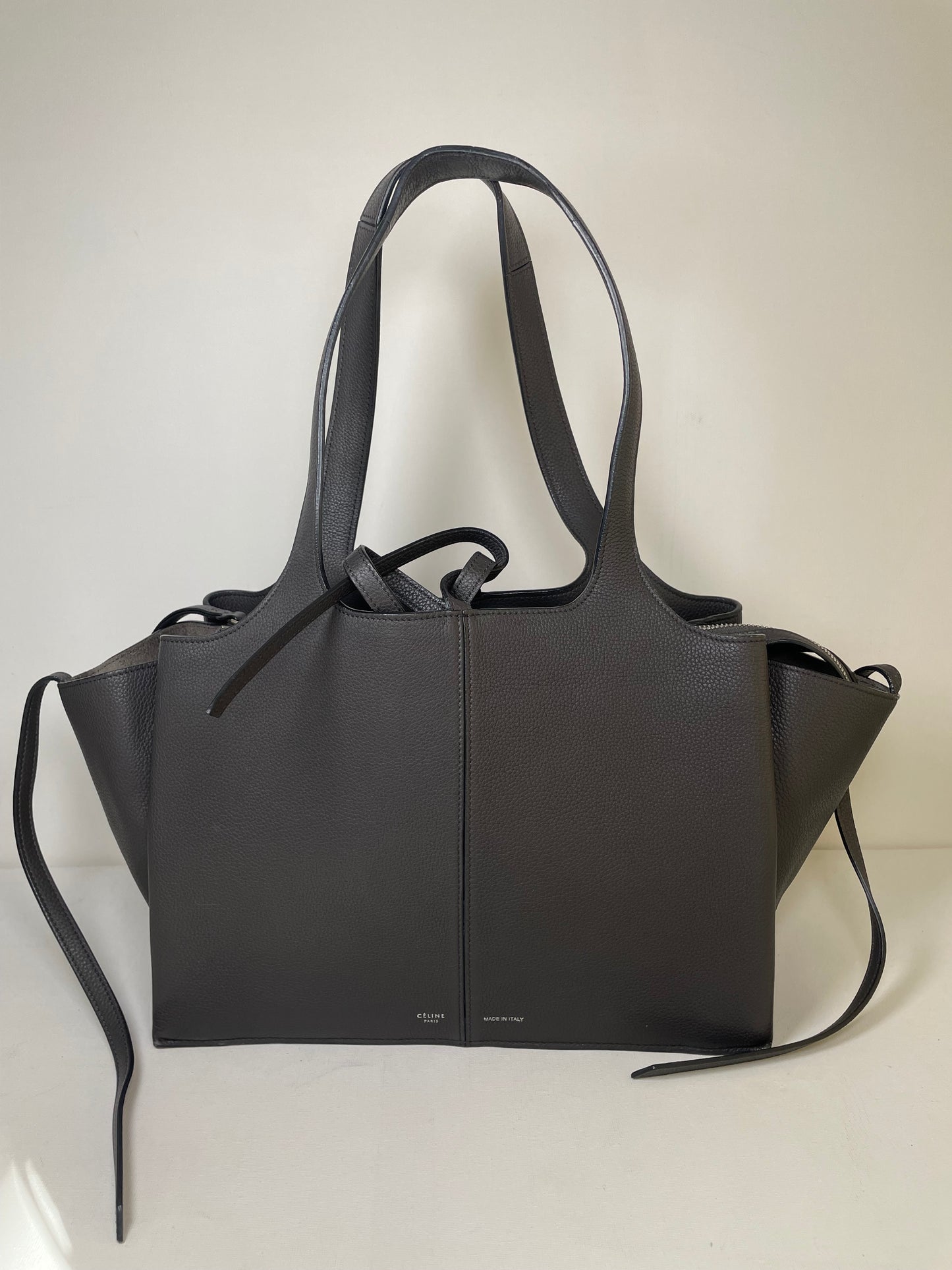 Preloved Celine Tri-Fold Shopping Tote Bag, Small