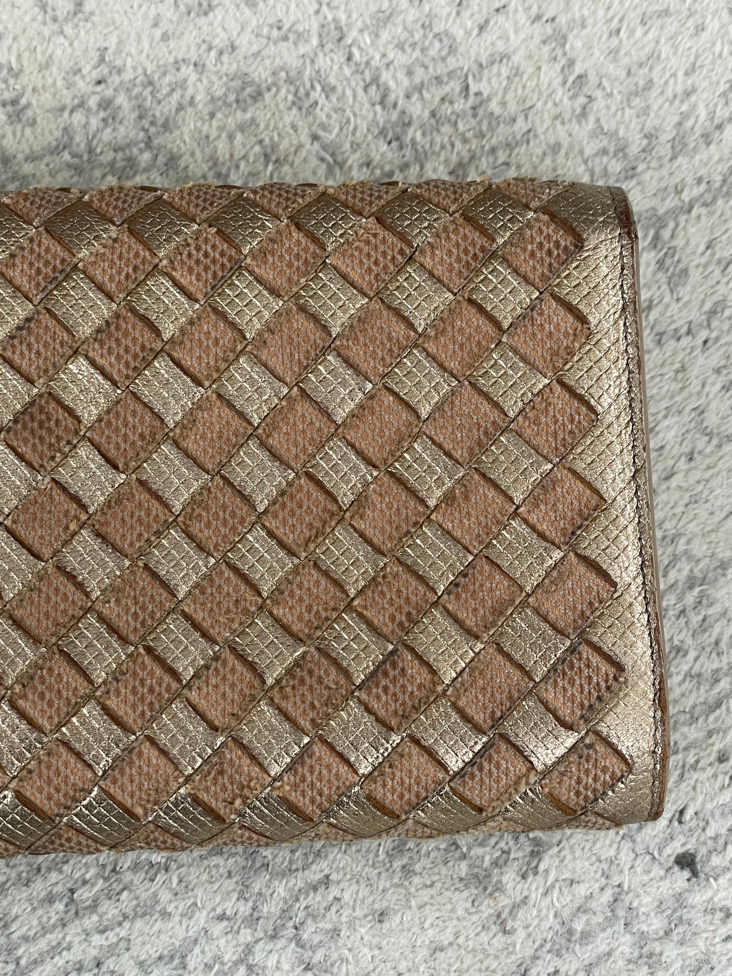 Preloved Bottega Veneta Intrecciato Grommet Continental Wallet
