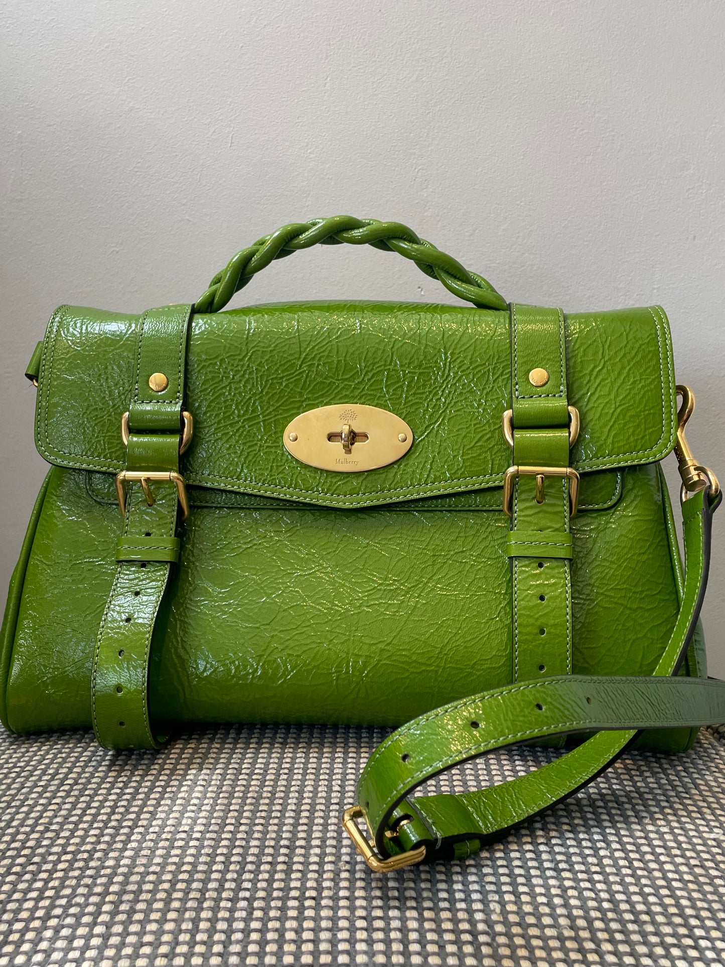 Preloved Mulberry Alexa Satchel Bag, Regular