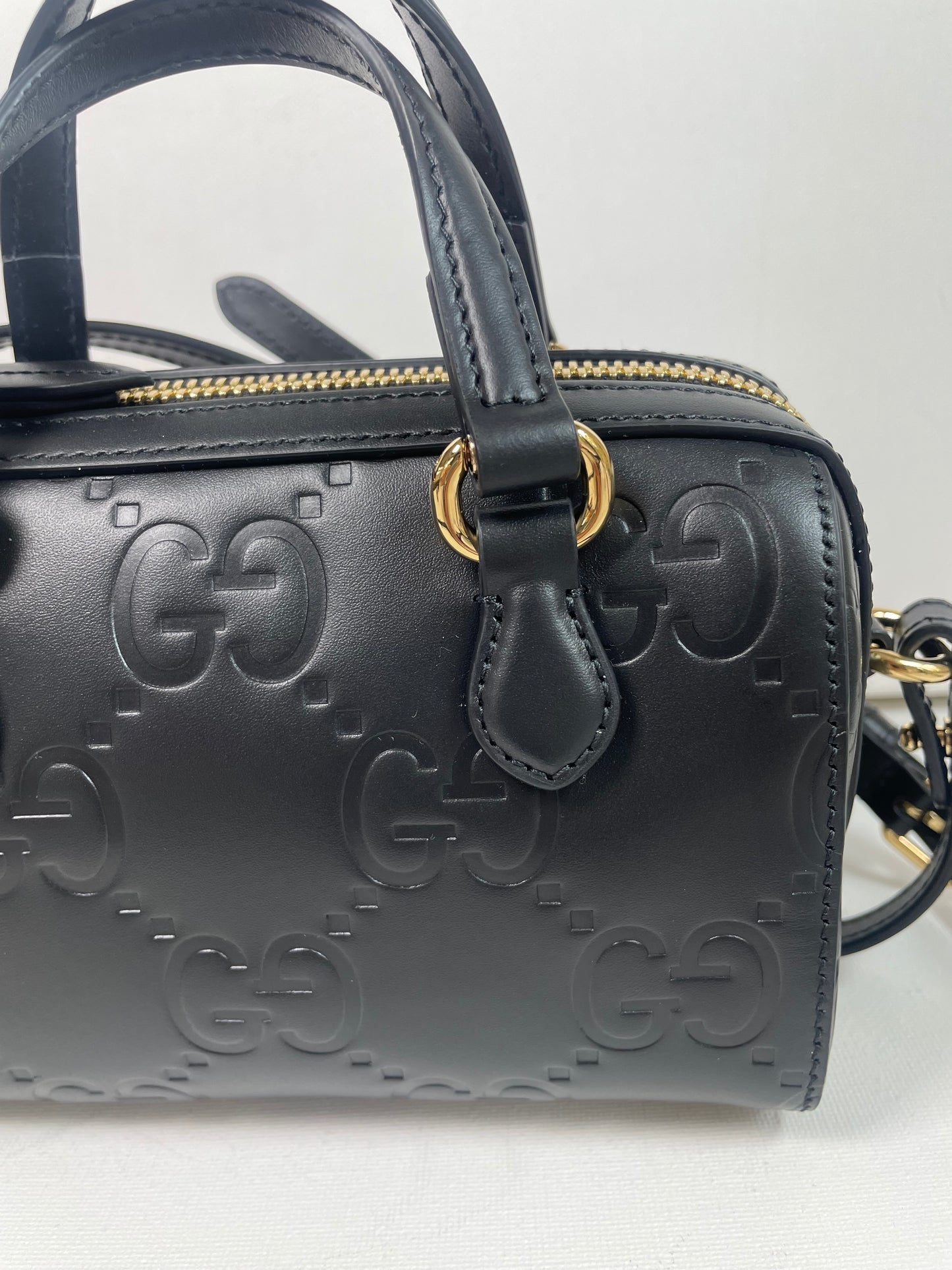 Preloved Gucci Boston Bag Crossbody Bag, Super Mini