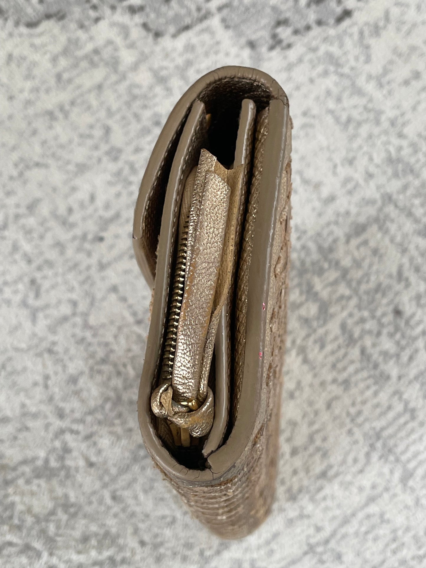 Preloved Bottega Veneta Intrecciato Grommet Continental Wallet