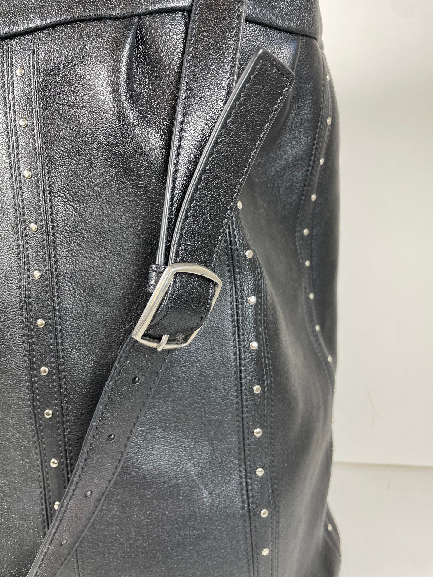 Preloved Celine Studded Shoulder Bucket Bag