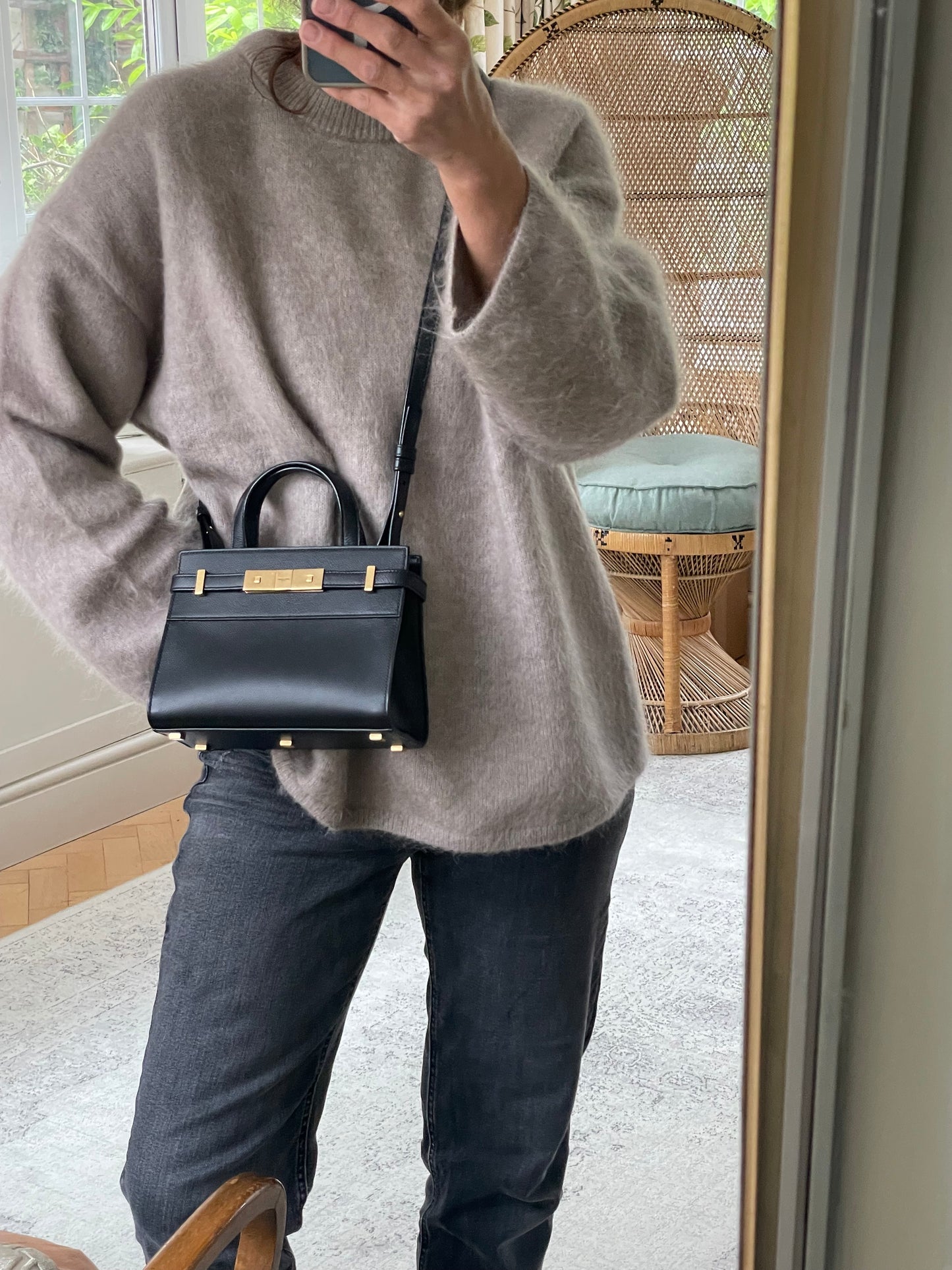 Preloved Saint Laurent Manhattan Tote Bag, Nano