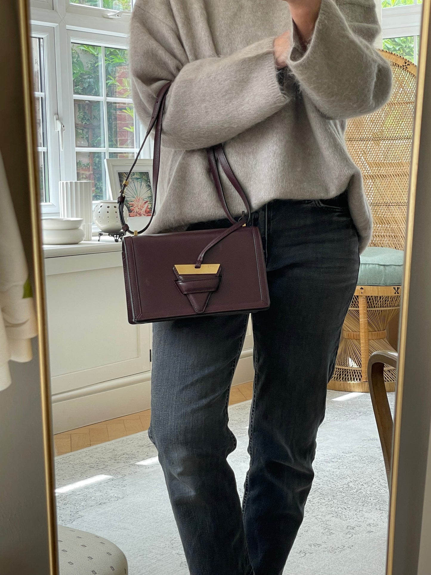 Preloved Loewe Barcelona Crossbody Bag, Medium