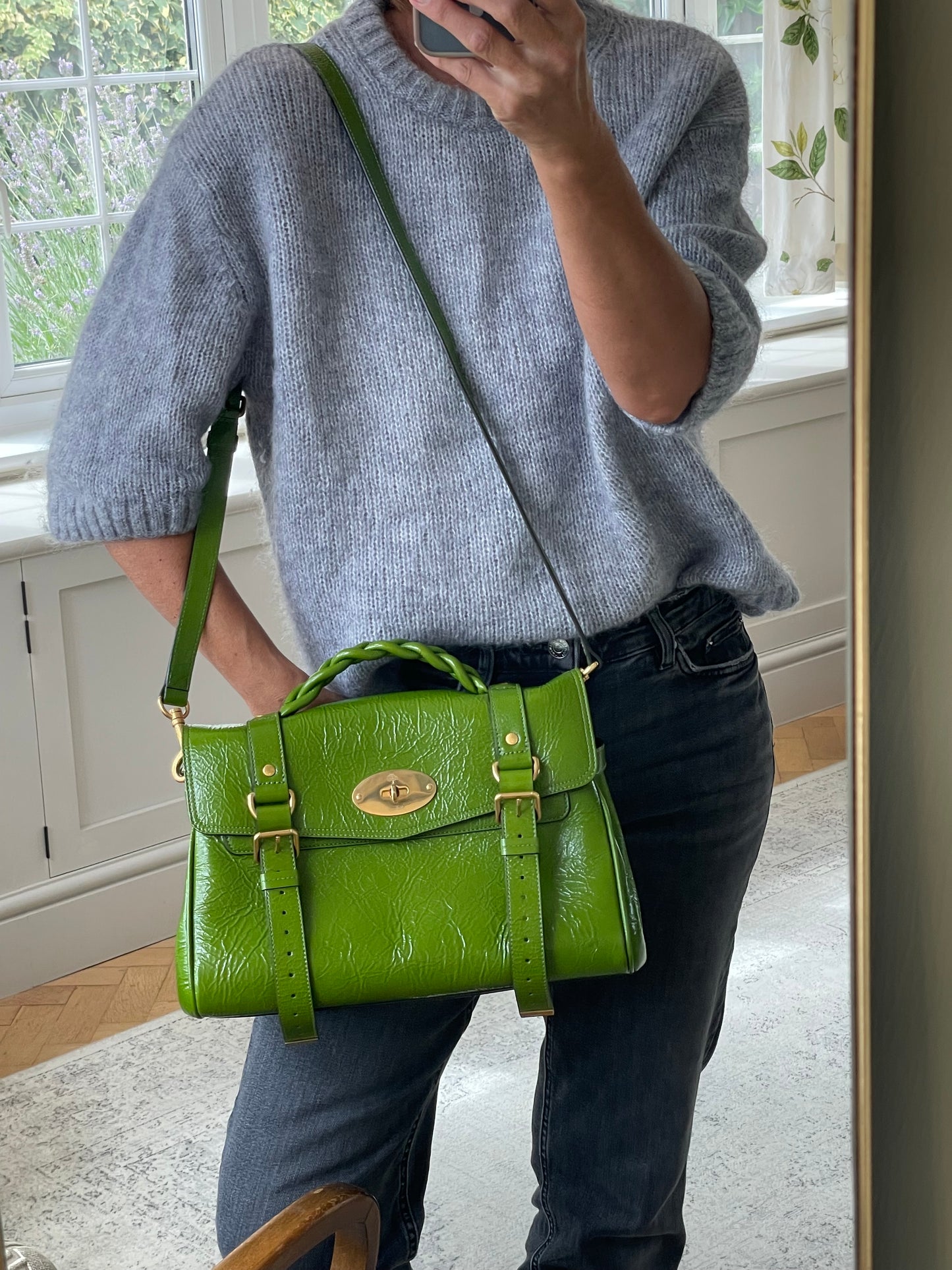 Preloved Mulberry Alexa Satchel Bag, Regular