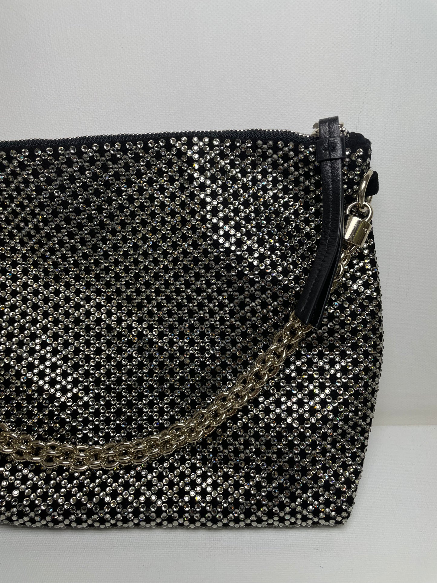 Preloved Jimmy Choo Sequin studded Crystal Tassel Callie Clutch