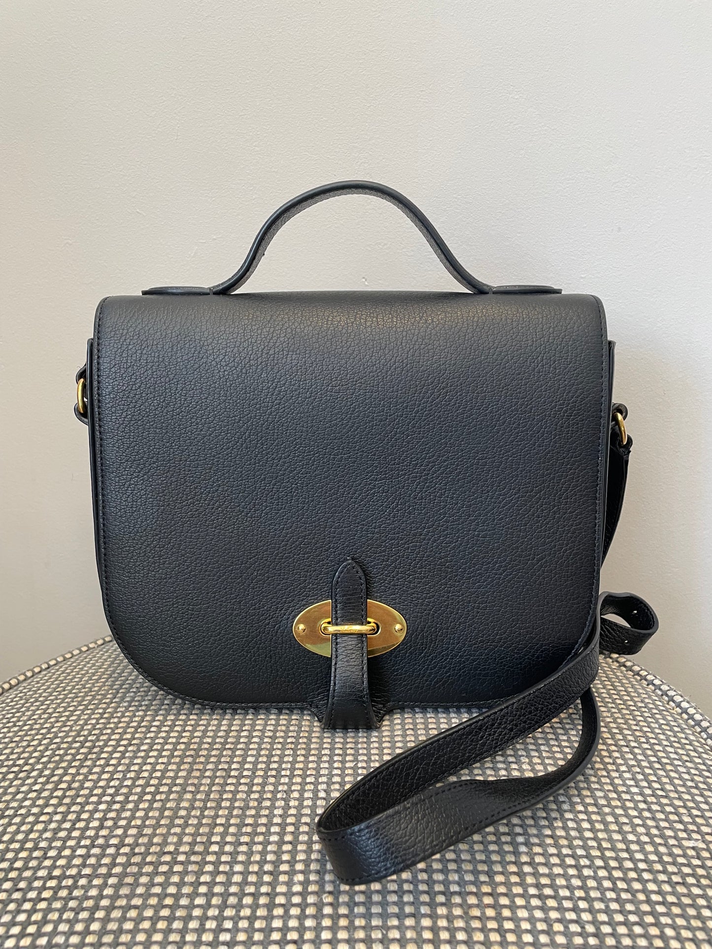 Preloved Mulberry Tenby Satchel Shoulder Bag, Large