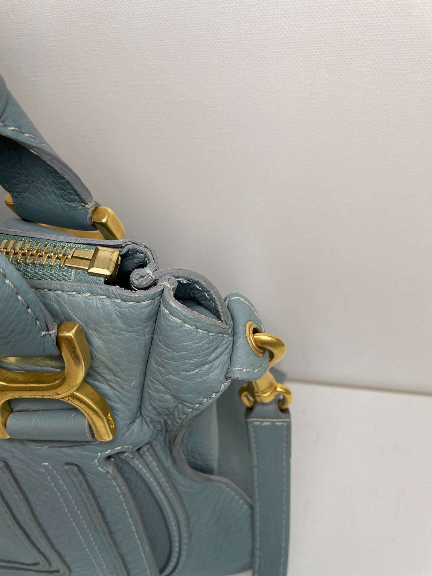 Preloved Chloe Marcie Satchel Bag with long strap, Medium