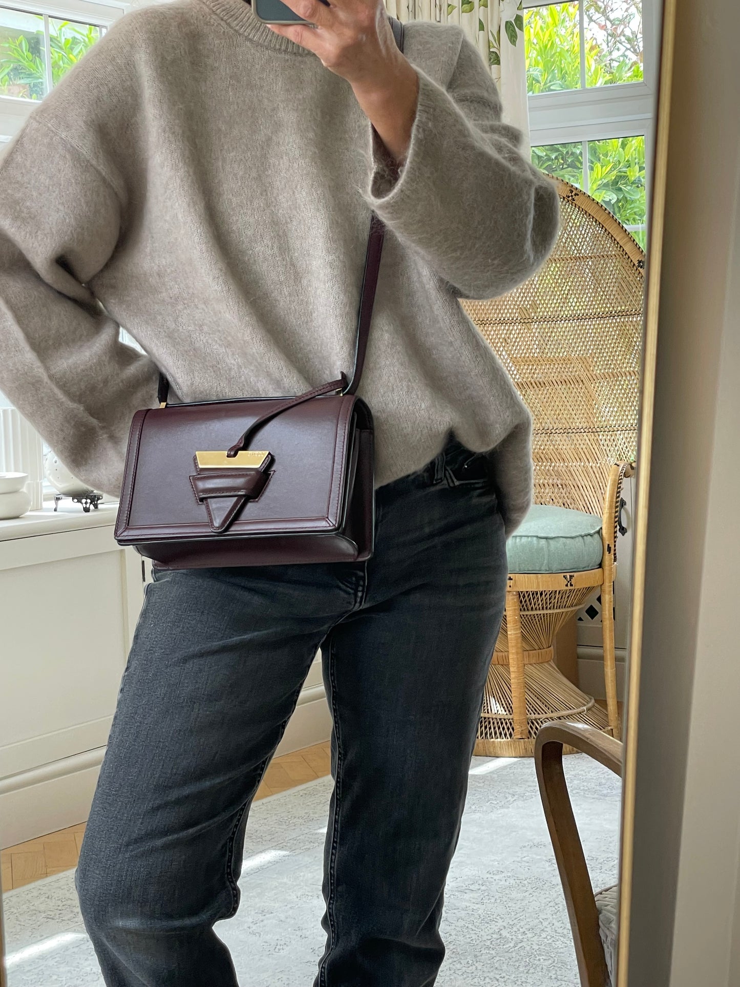 Preloved Loewe Barcelona Crossbody Bag, Medium