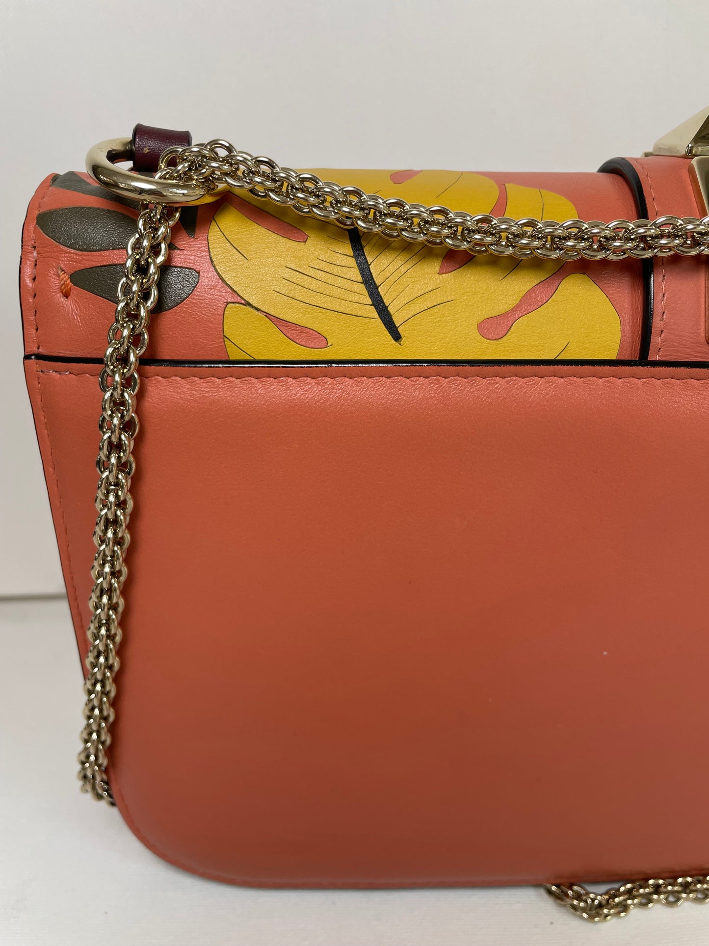 Preloved Valentino Garavani, Vitello Floral Glam Lock Rockstud Flap bag, Medium