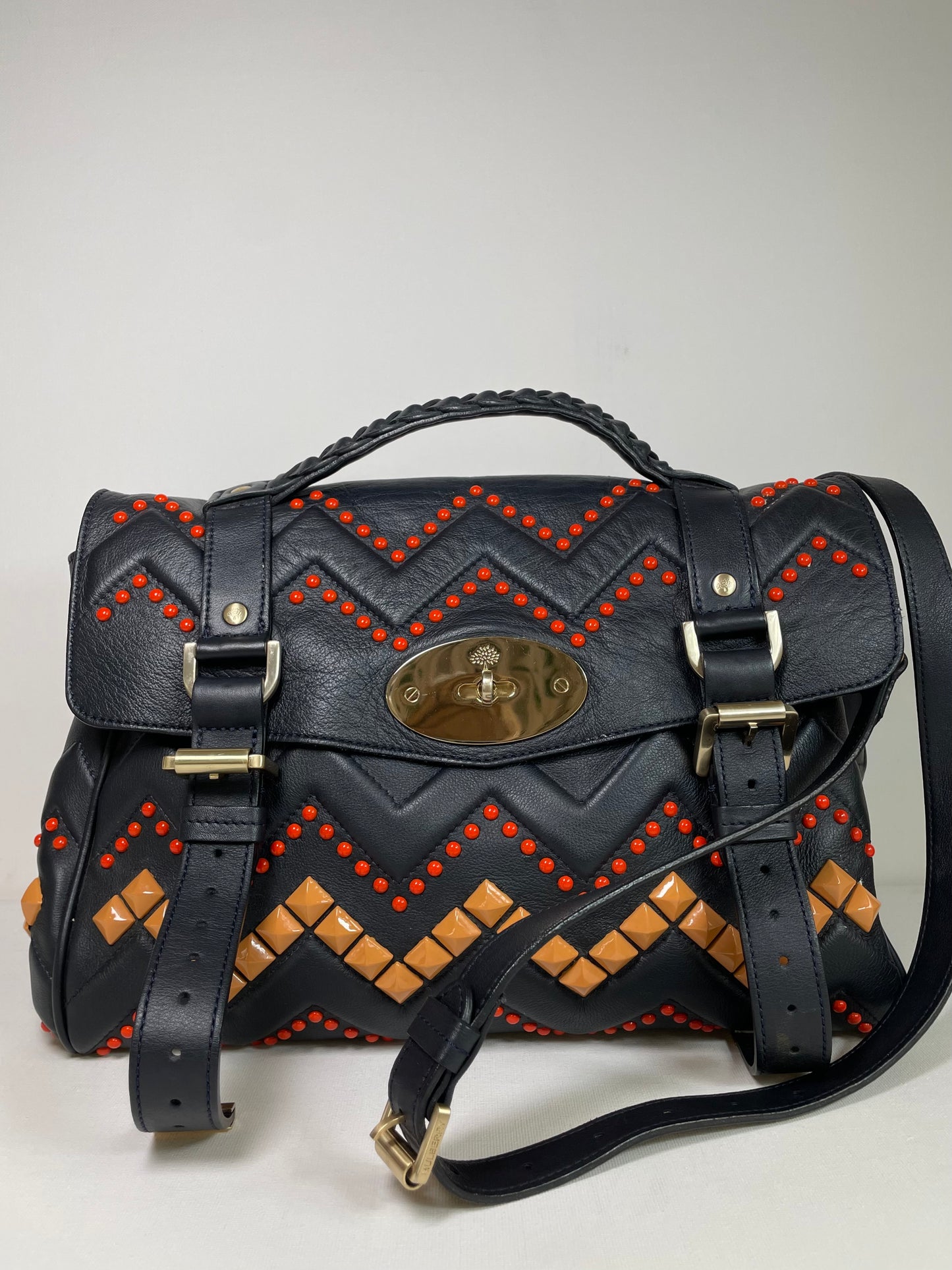 Preloved Mulberry Alexa Limited Edition ZigZag Satchel Bag, Medium
