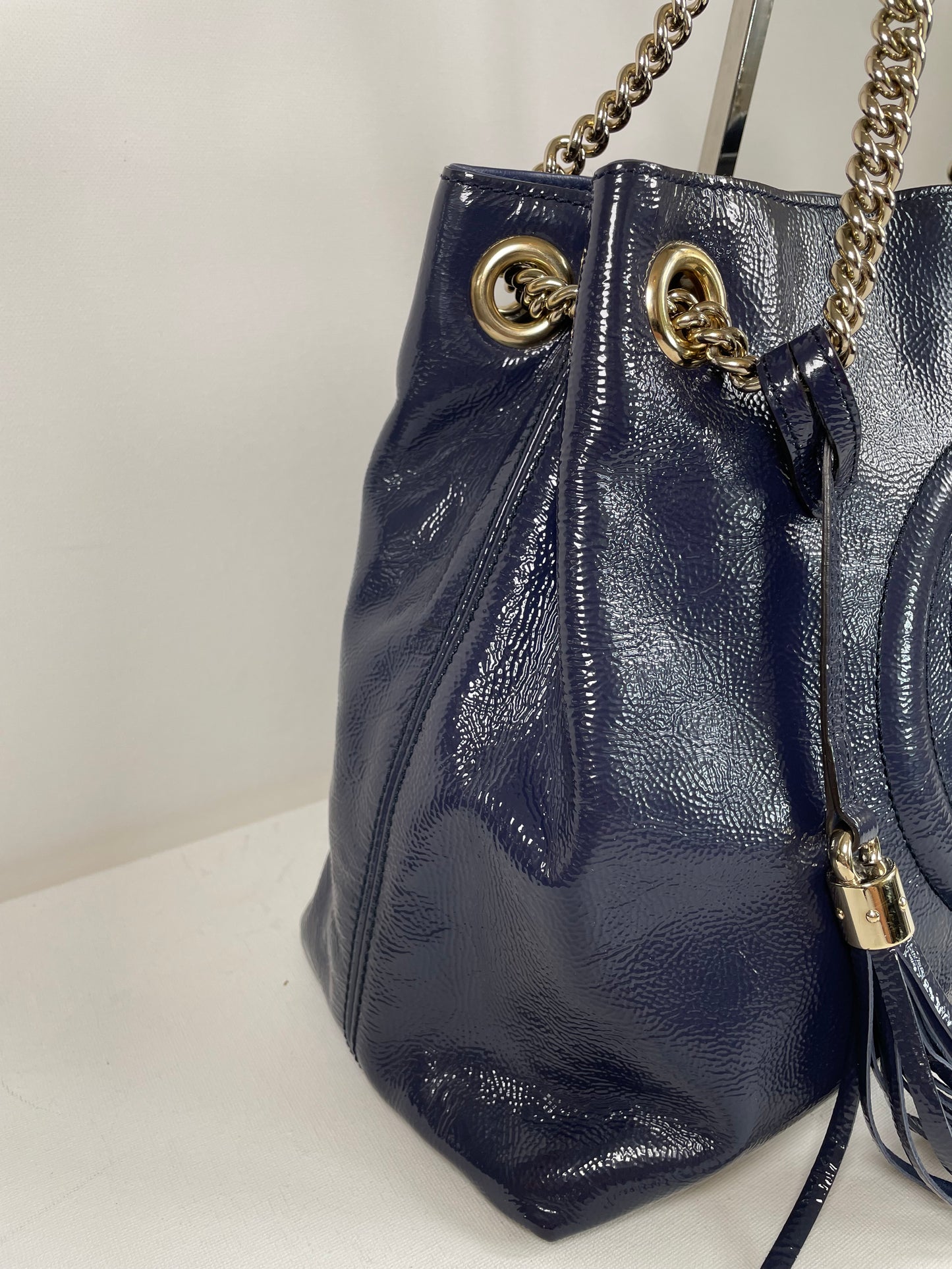 Preloved Gucci Soho Chain Shoulder Tote Bag, Medium