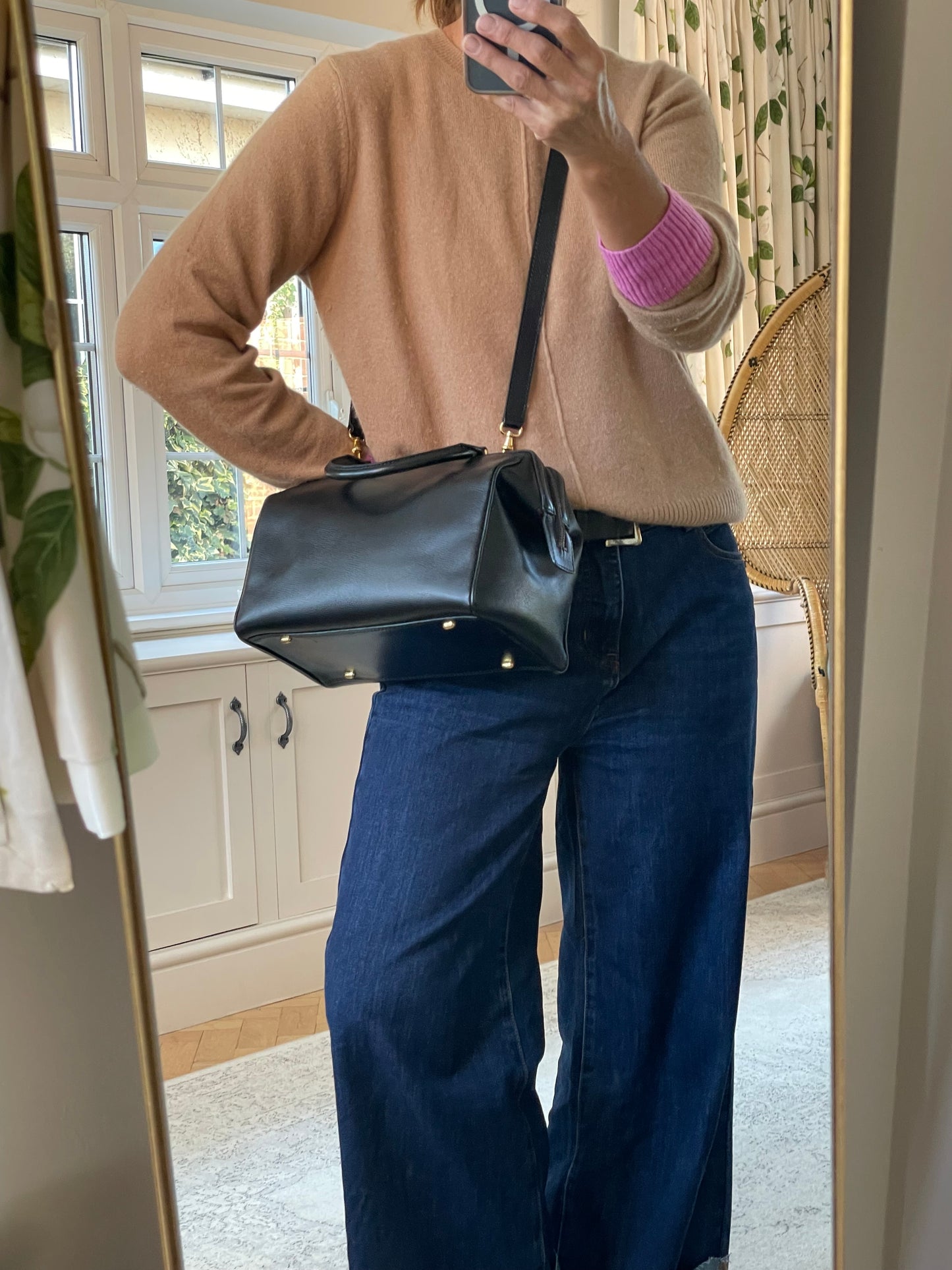 Preloved, Vintage Celine Boston Bag with Long Strap