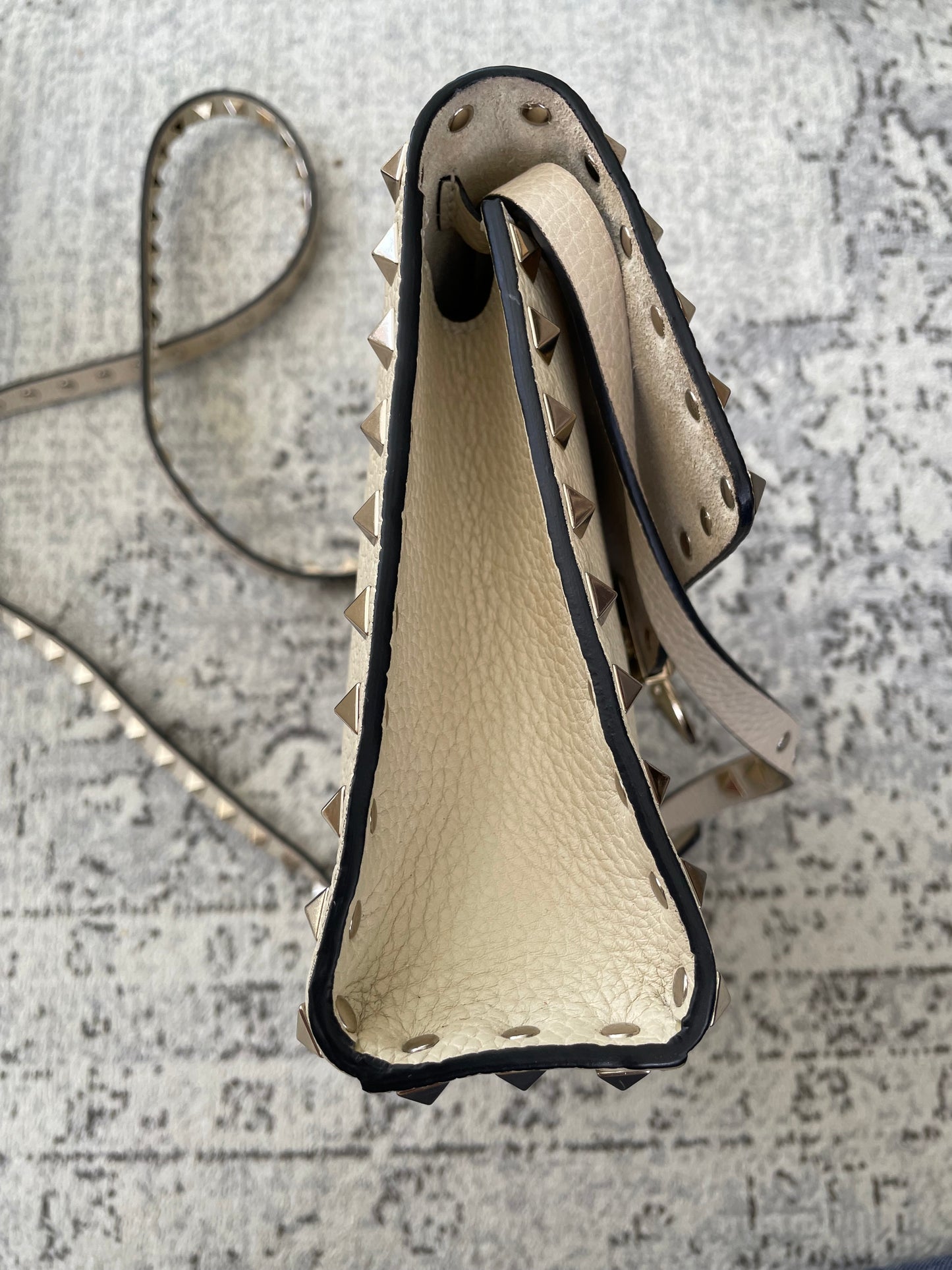 Preloved Valentino Garavani Rockstud Soft Shoulder Bag, Medium