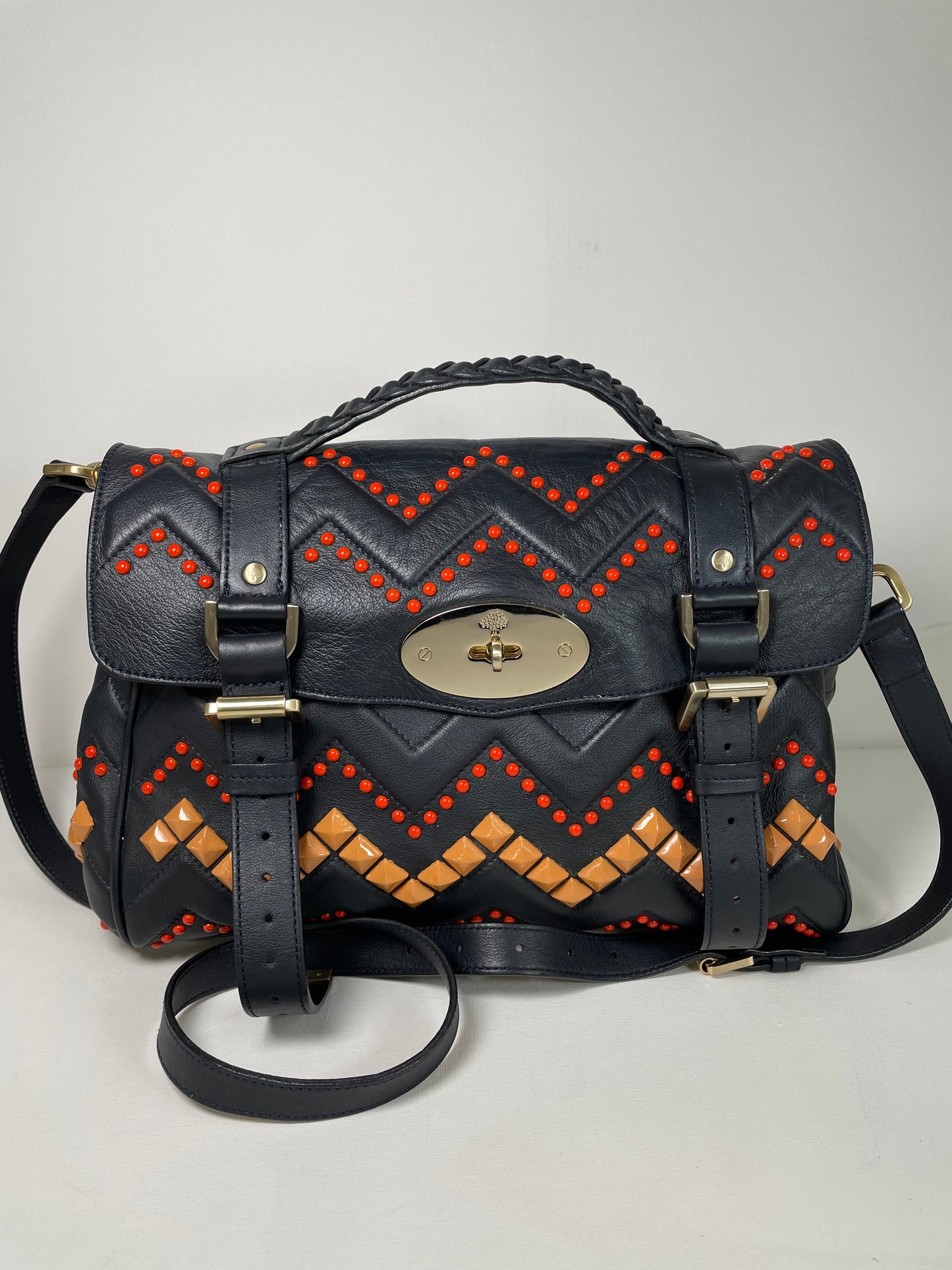 Preloved Mulberry Alexa Limited Edition ZigZag Satchel Bag, Medium