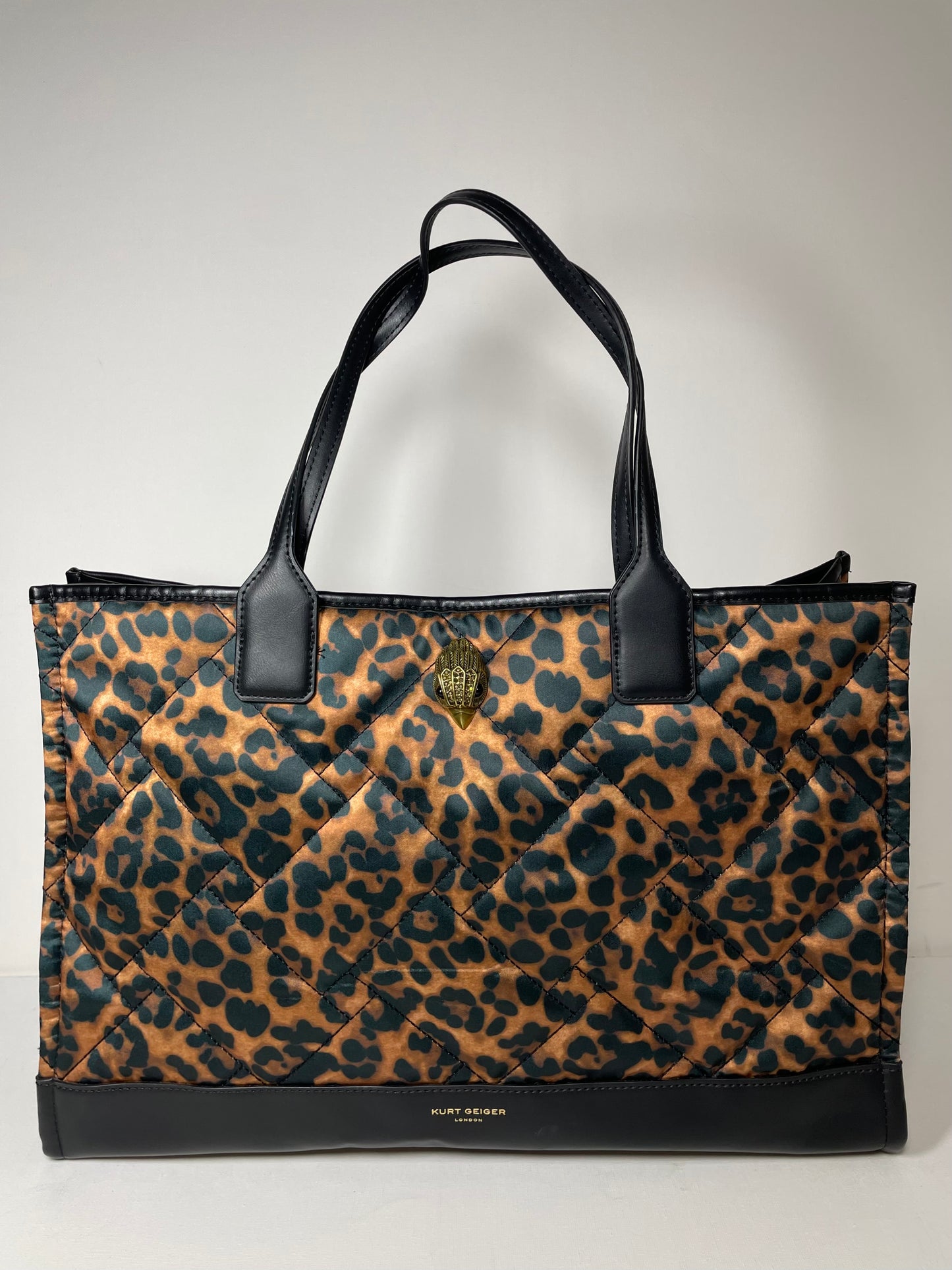 Preloved Kurt Geiger Leopard Print Shopping Tote Bag