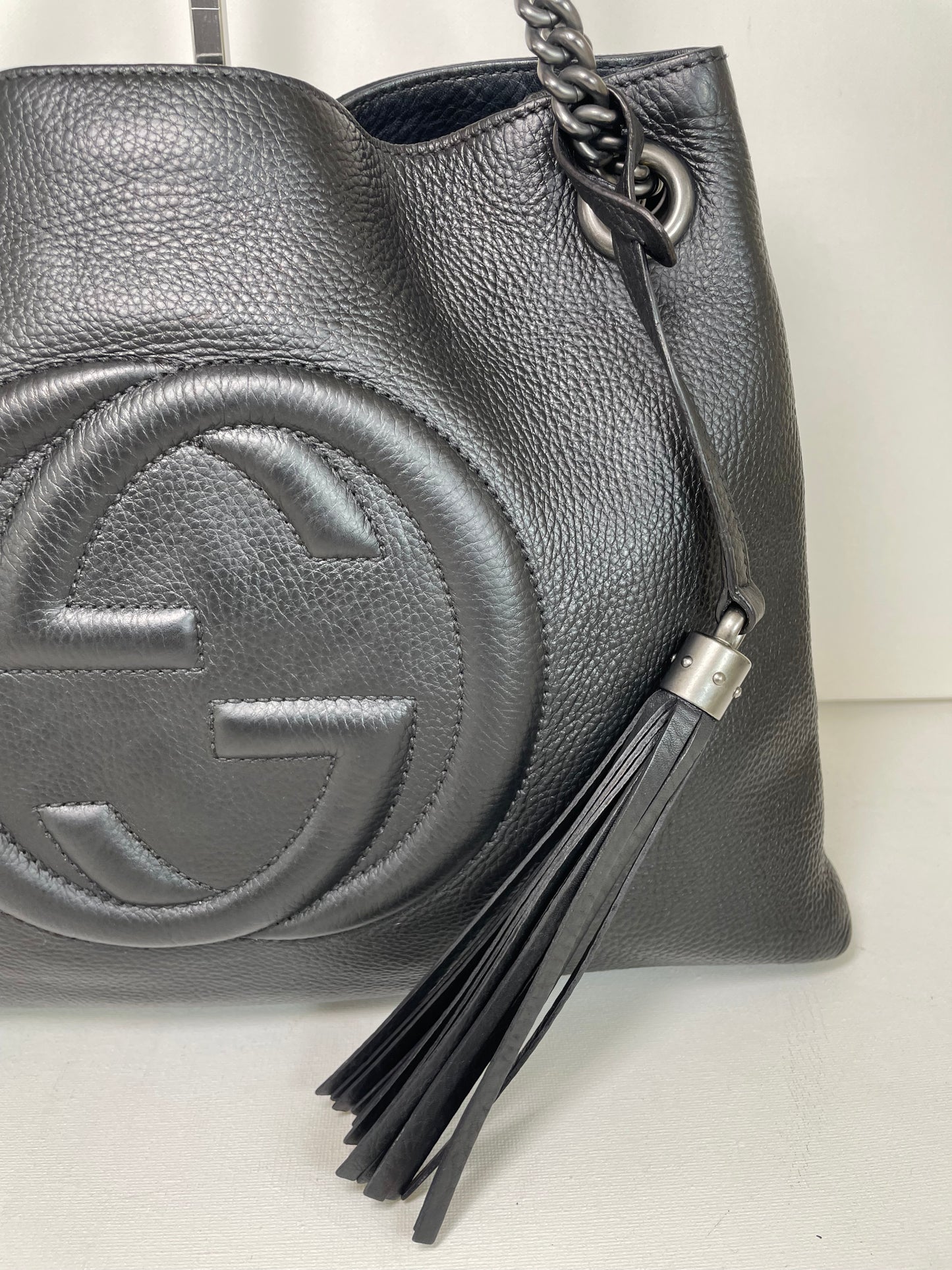 Preloved Gucci Soho Chain Double Handle Shoulder Tote Bag