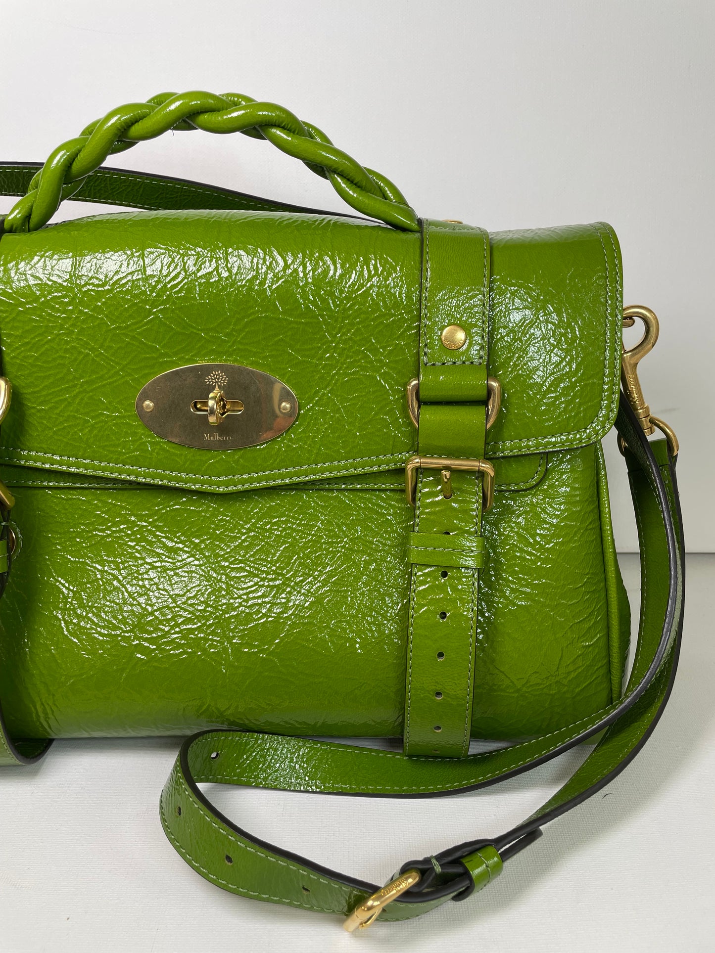 Preloved Mulberry Alexa Satchel Bag, Regular
