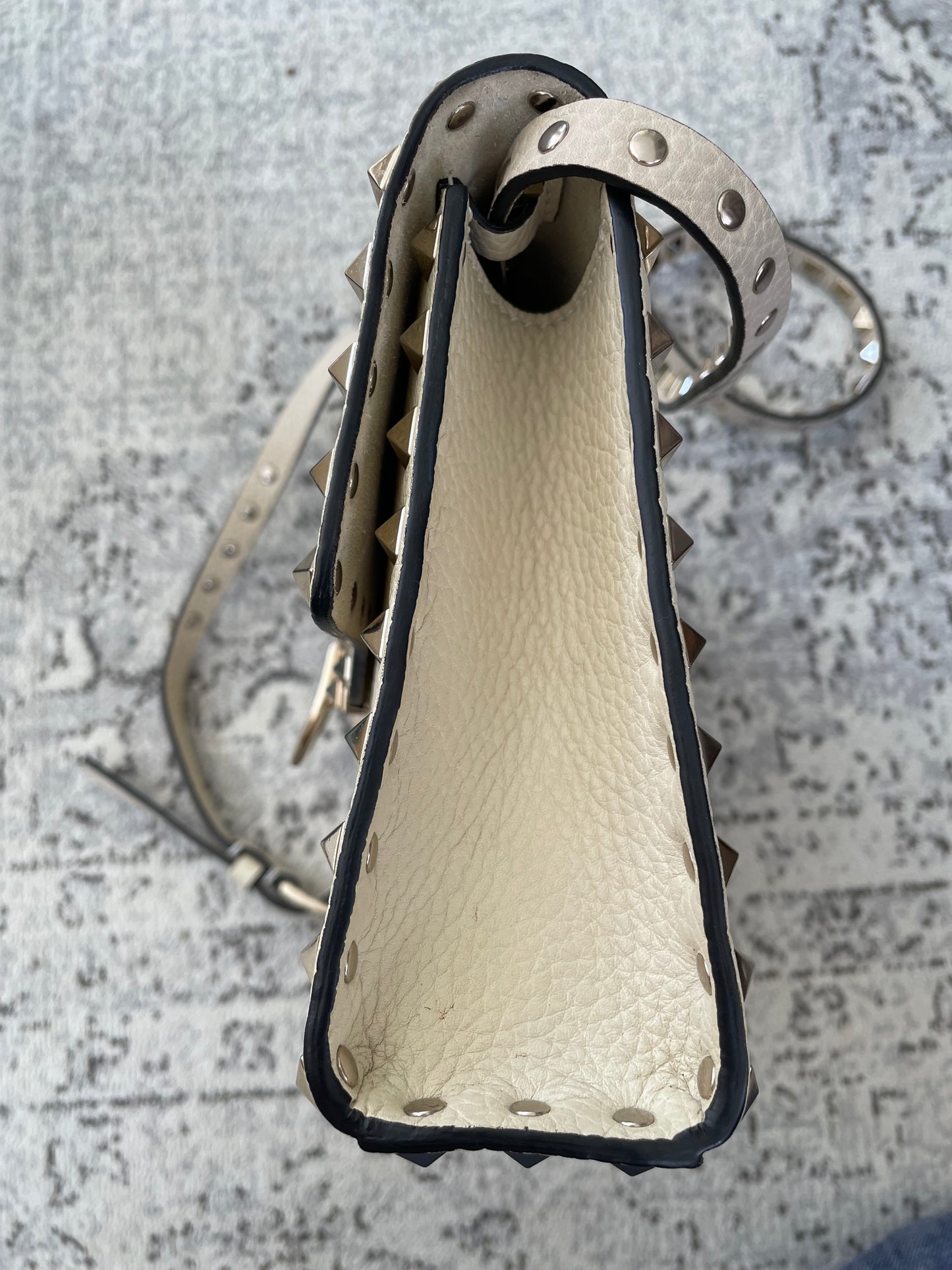 Preloved Valentino Garavani Rockstud Soft Shoulder Bag, Medium