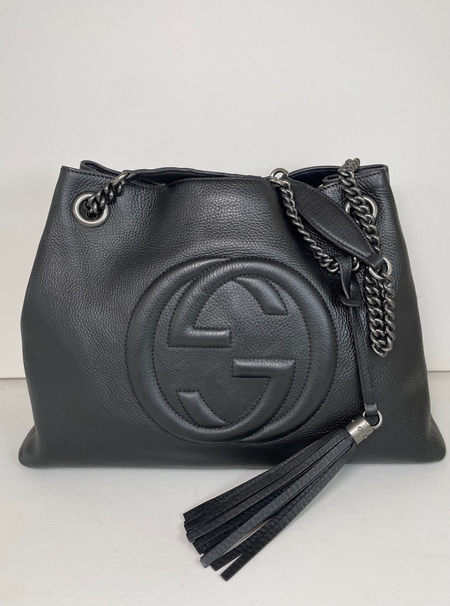 Preloved Gucci Soho Chain Double Handle Shoulder Tote Bag