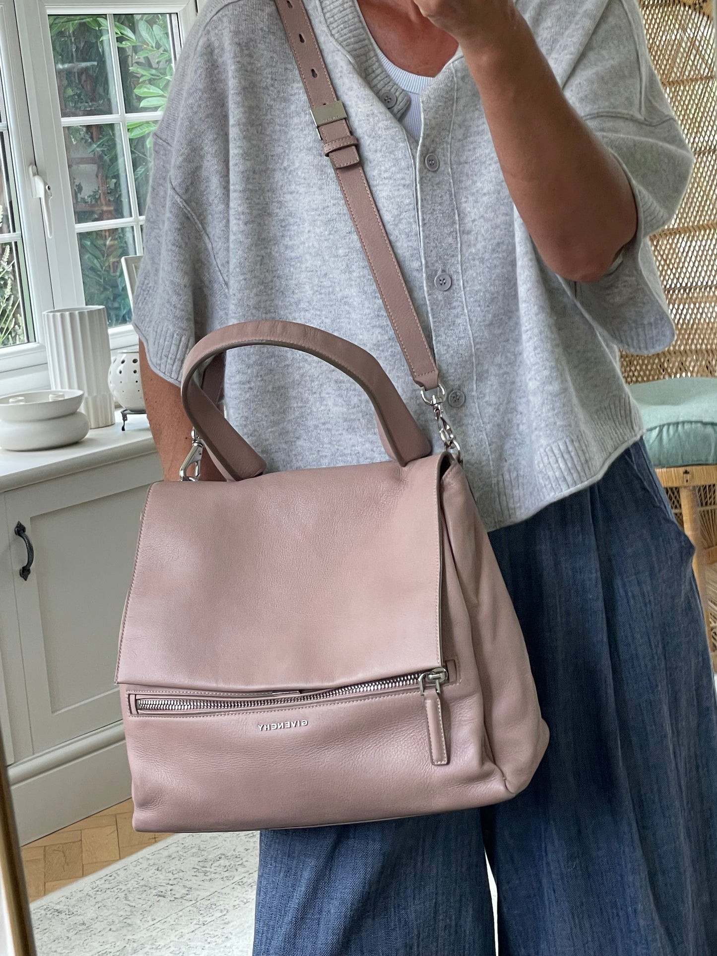 Preloved Givenchy Pandora Pure Flap Bag, Medium