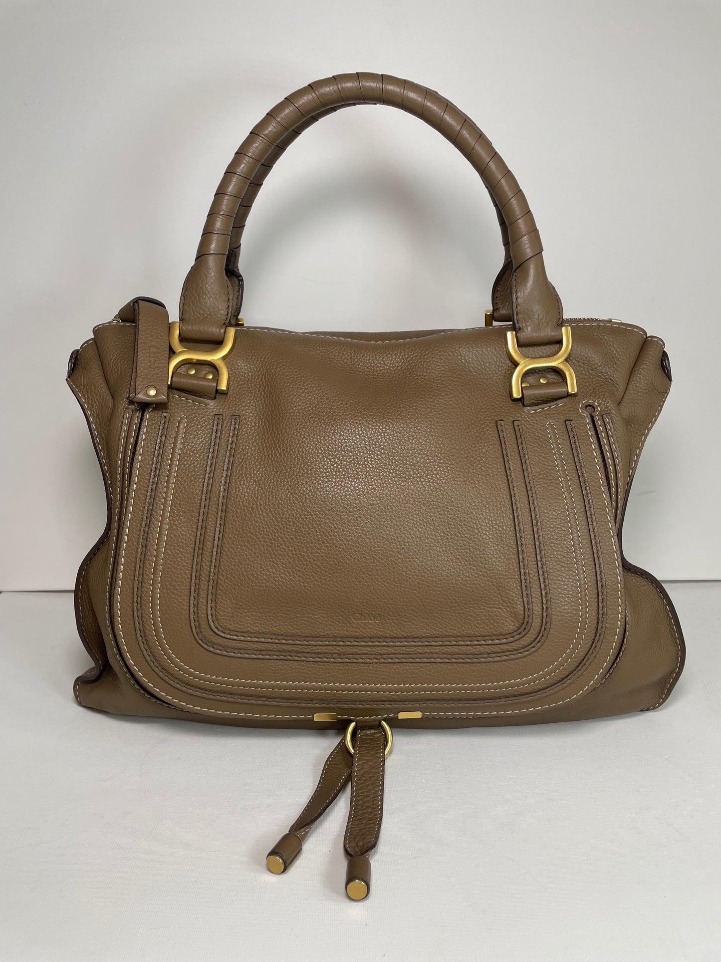 Preloved Chloe Marcie Satchel Shoulder Bag, Large