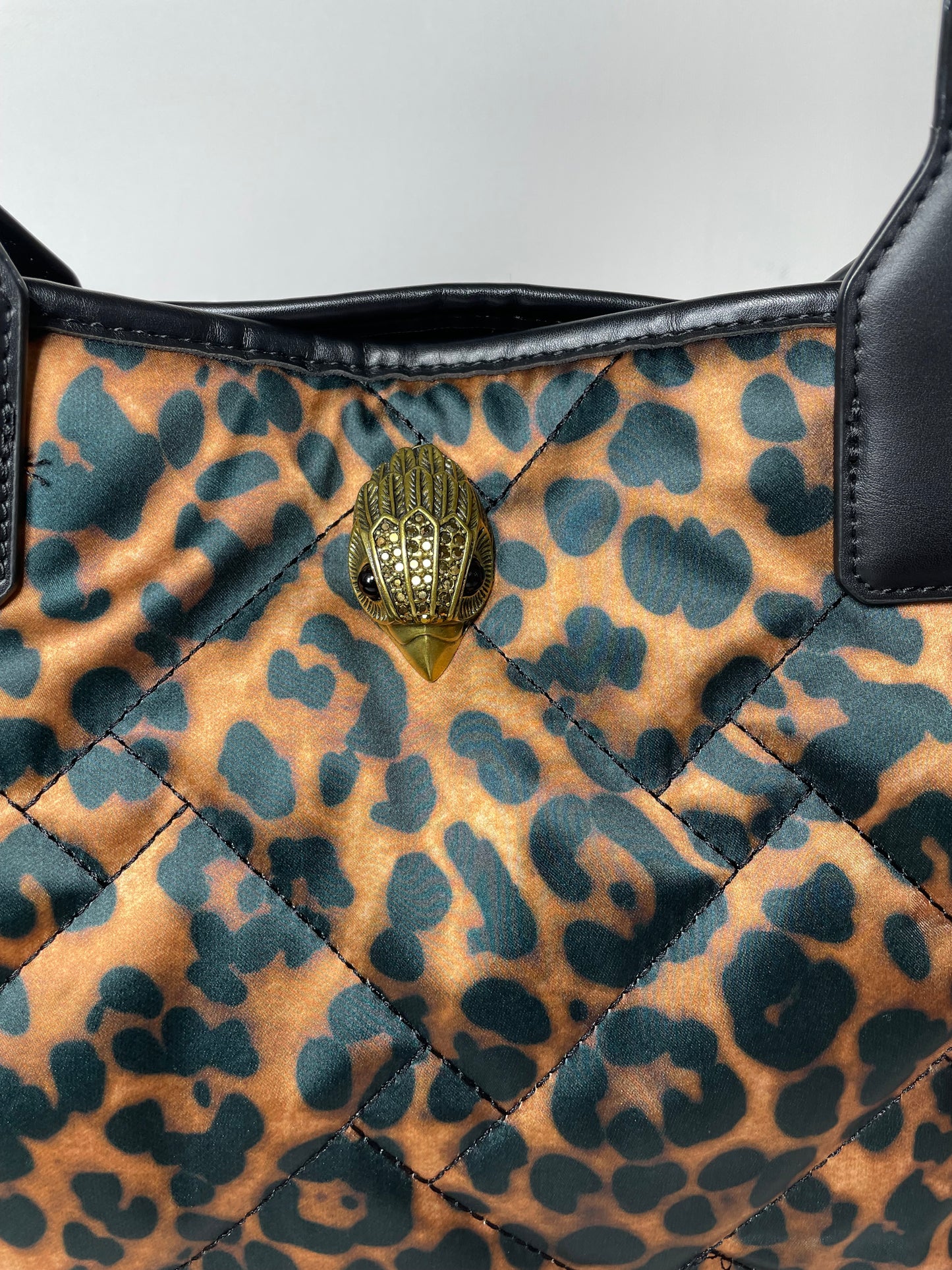 Preloved Kurt Geiger Leopard Print Shopping Tote Bag