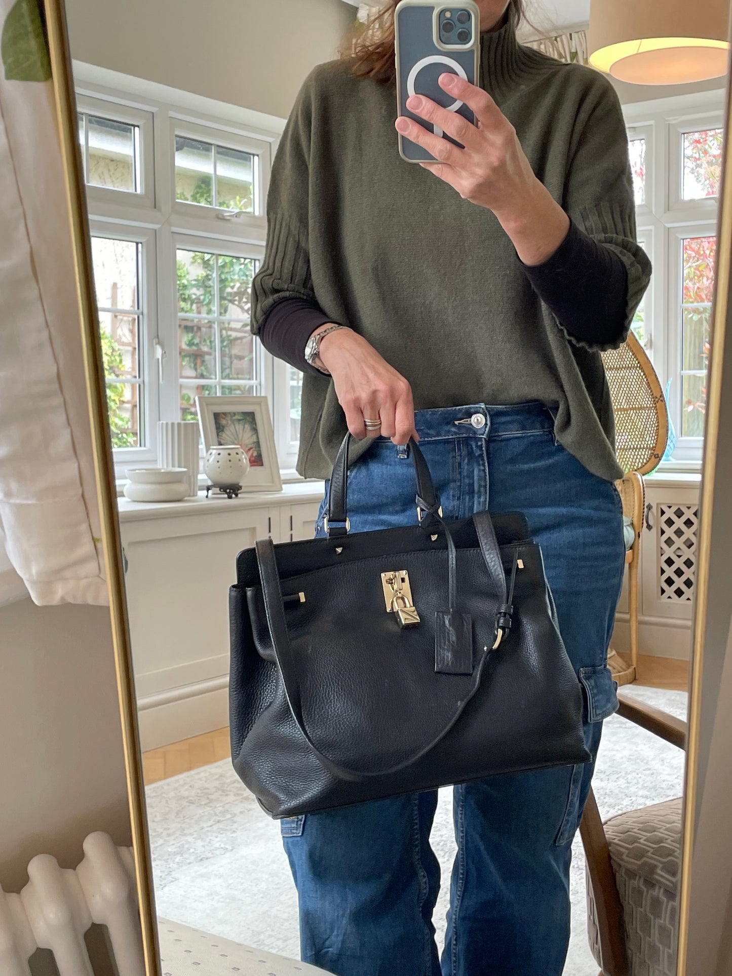 Preloved Valentino Garavani Joylock Tote Bag, Large