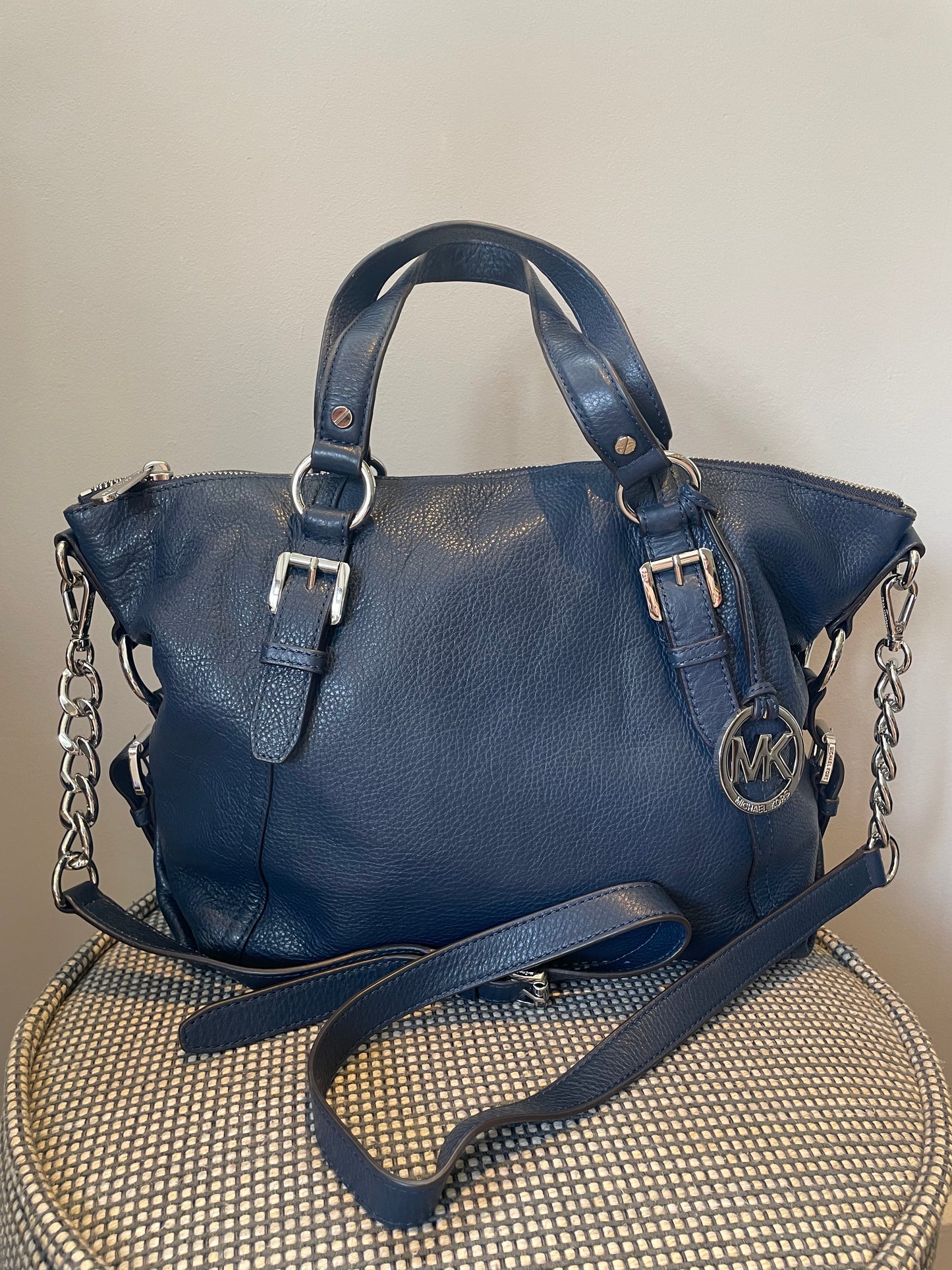 Preloved Michael Kors Tristan Satchel with Long Strap