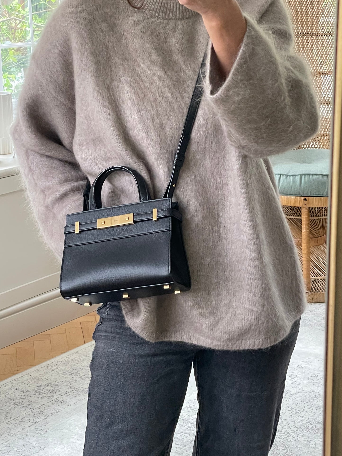 Preloved Saint Laurent Manhattan Tote Bag, Nano