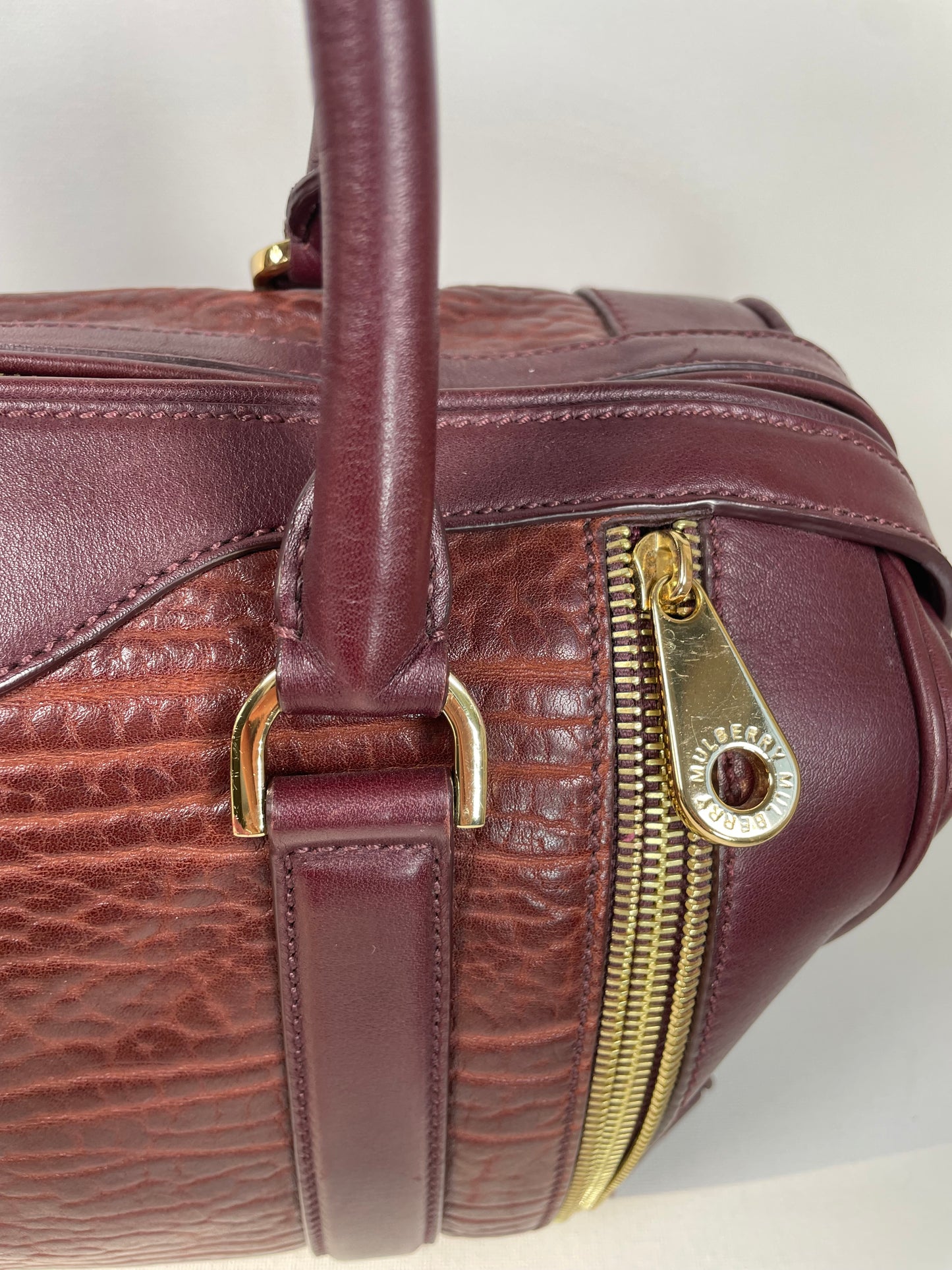Preloved Mulberry Tasha Boston Bag