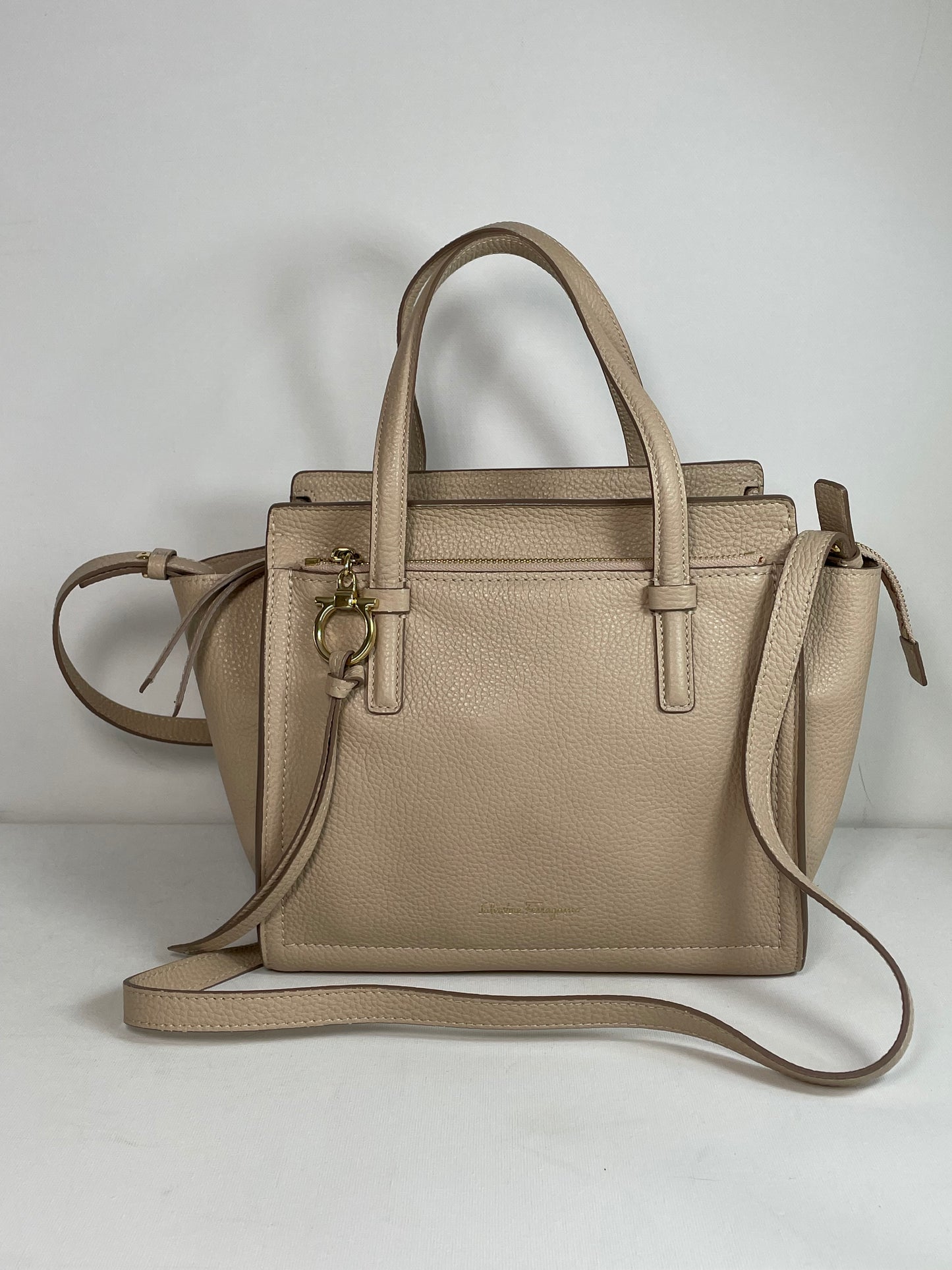 Preloved Salvatore Ferragamo Double Handle Amy Tote Bag, Small