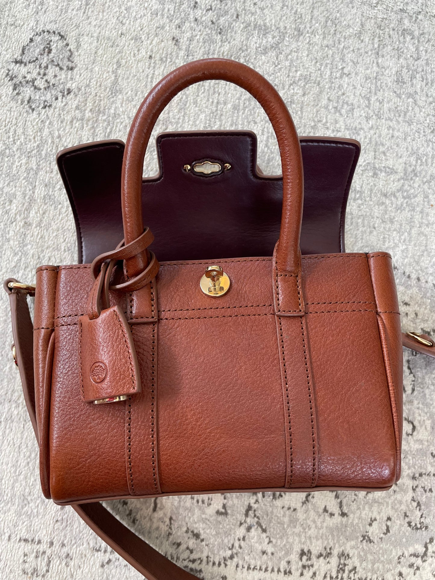 Preloved Mulberry Bayswater Satchel Bag, Mini