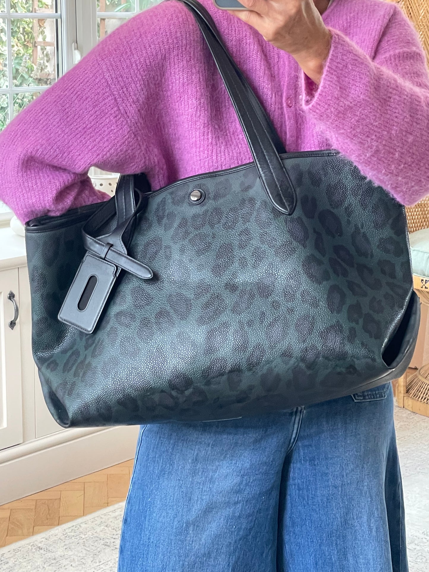 Preloved Mulberry Harper Shopper Tote Bag, Large