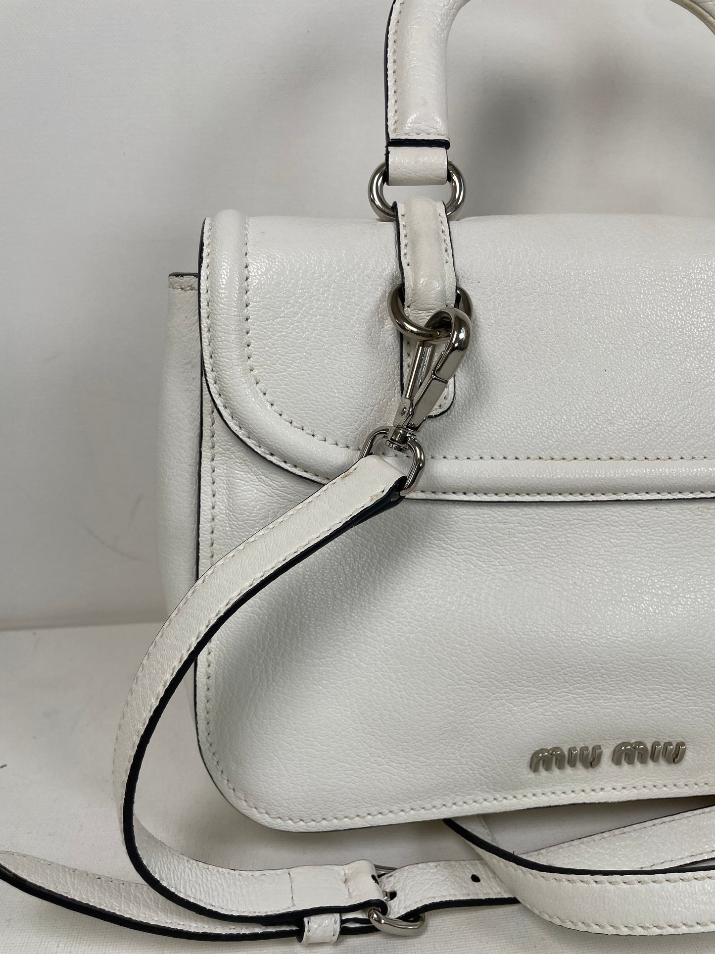 Preloved Miu Miu Double Turn Lock Satchel bag