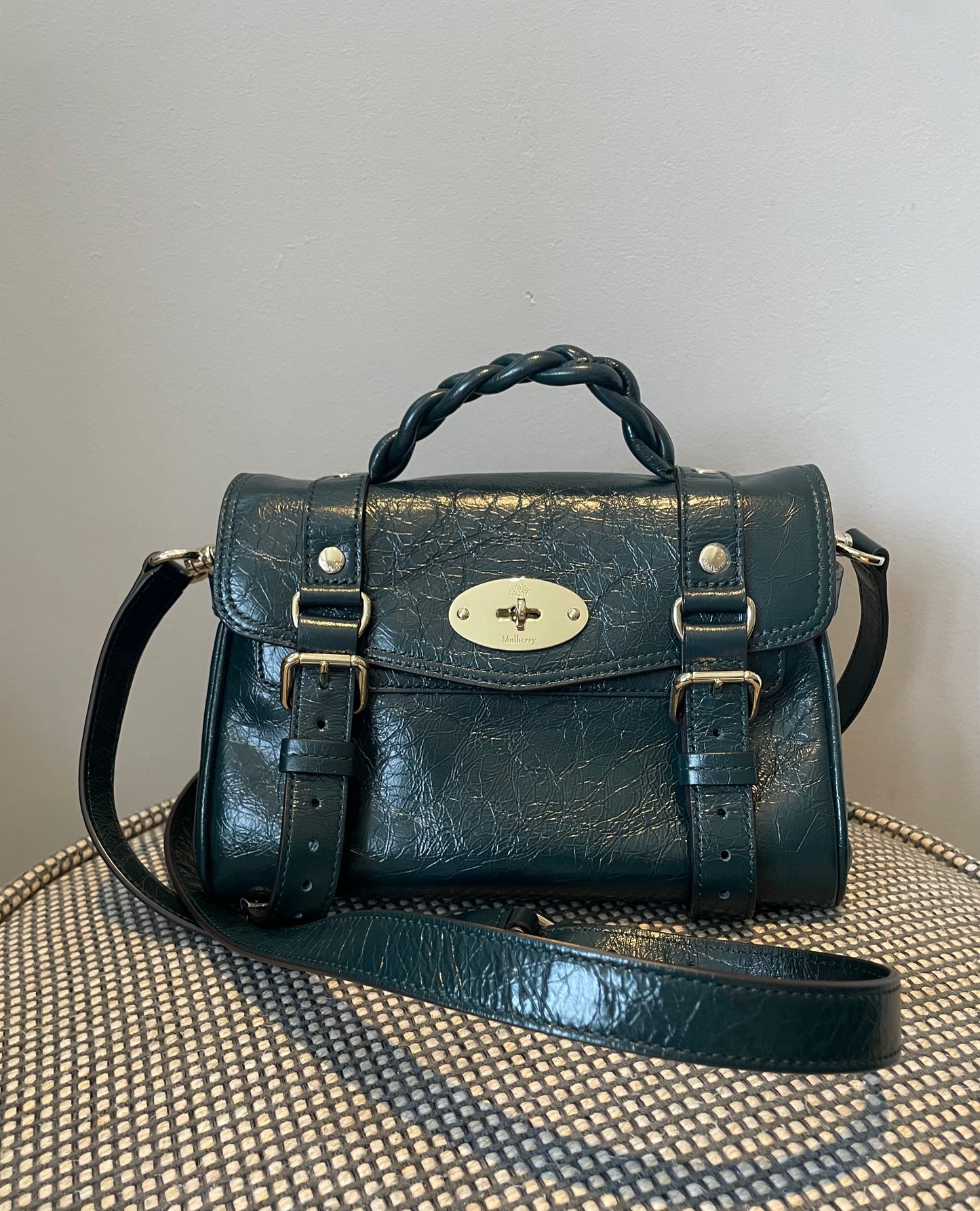 Preloved Mulberry Alexa Satchel Bag, Mini