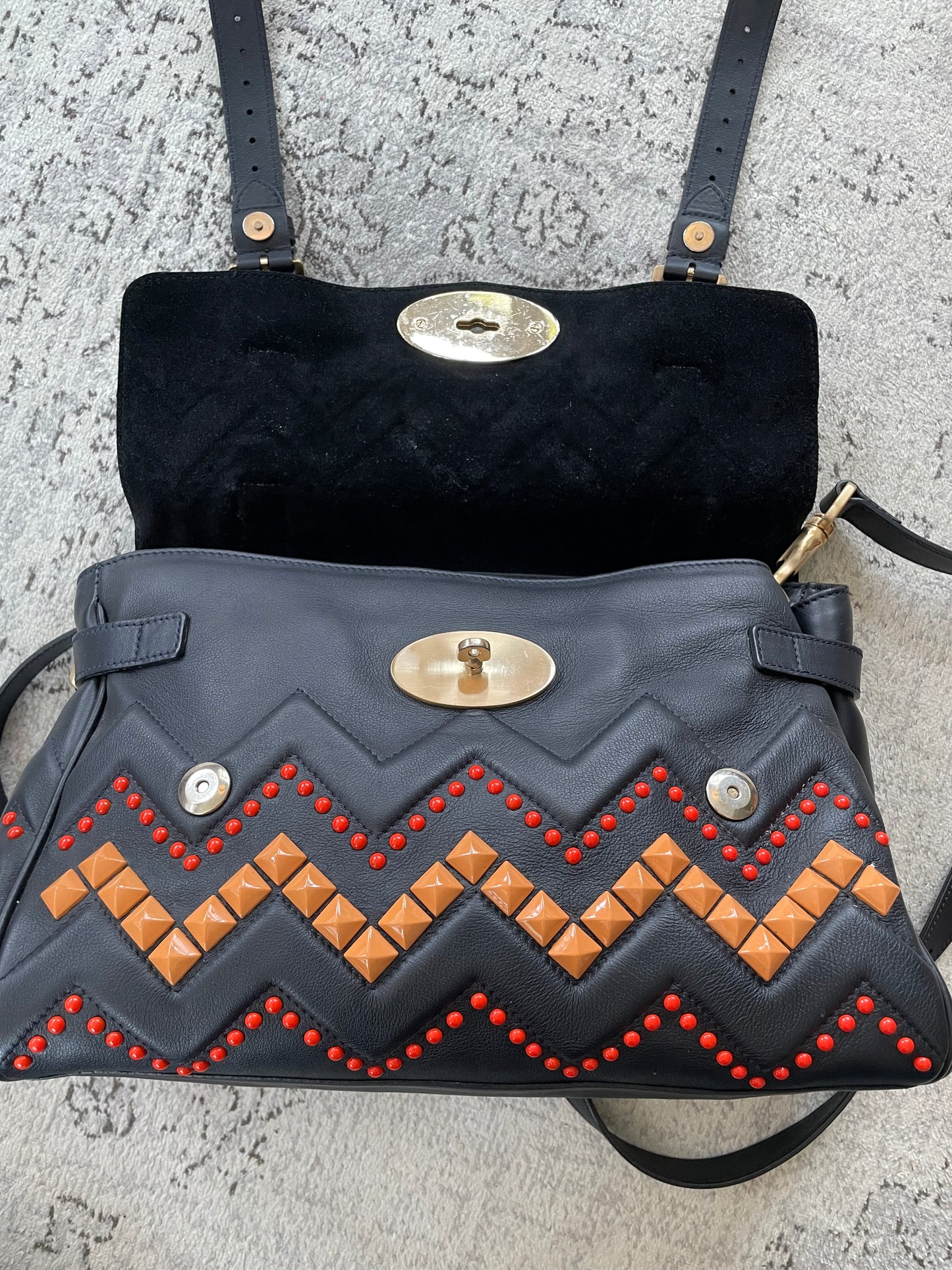 Preloved Mulberry Alexa Limited Edition ZigZag Satchel Bag, Medium